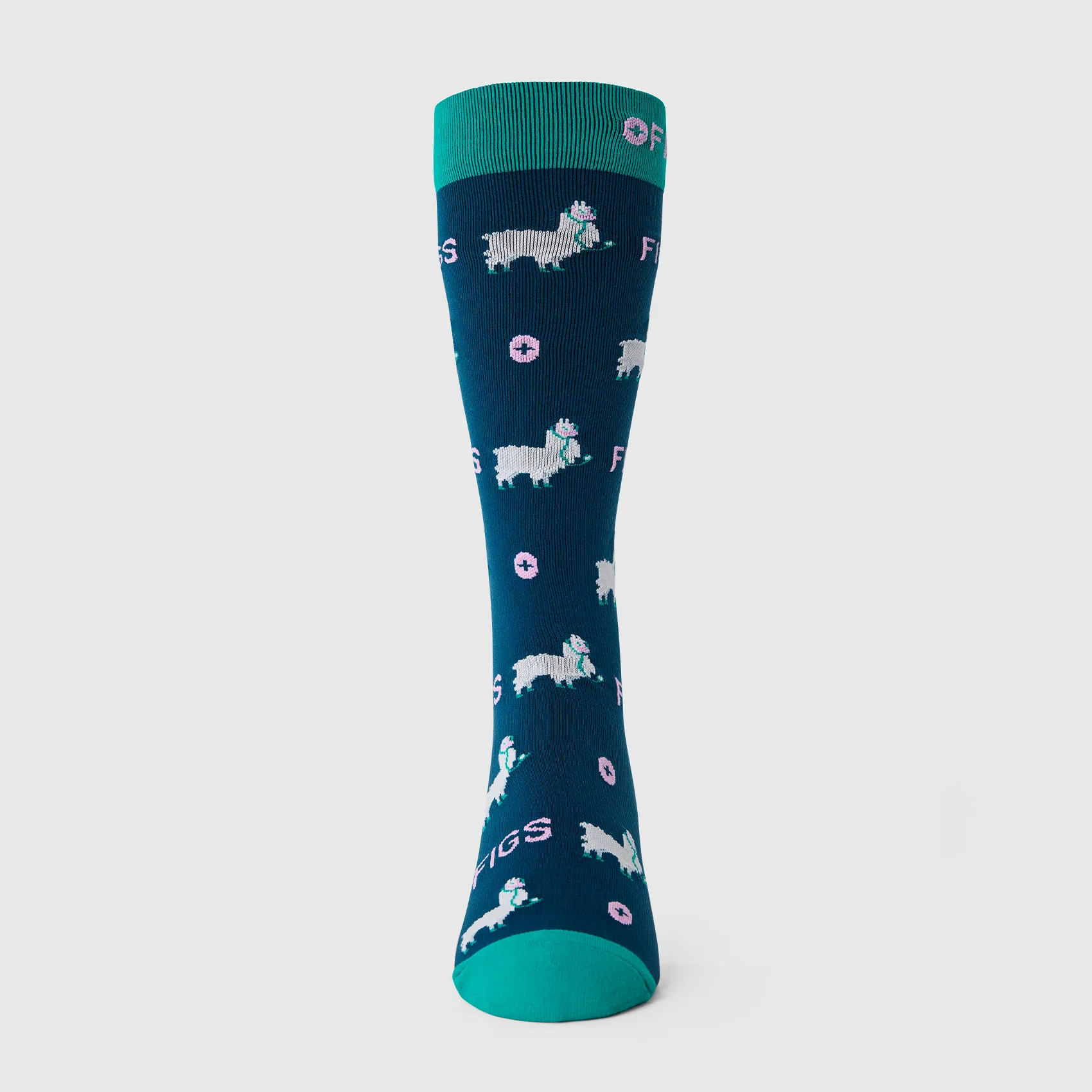 unisex Deep Reef Trauma Llama - Compression Socks - Image 3