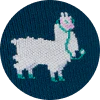 unisex Deep Reef Trauma Llama - Compression Socks - Image 5