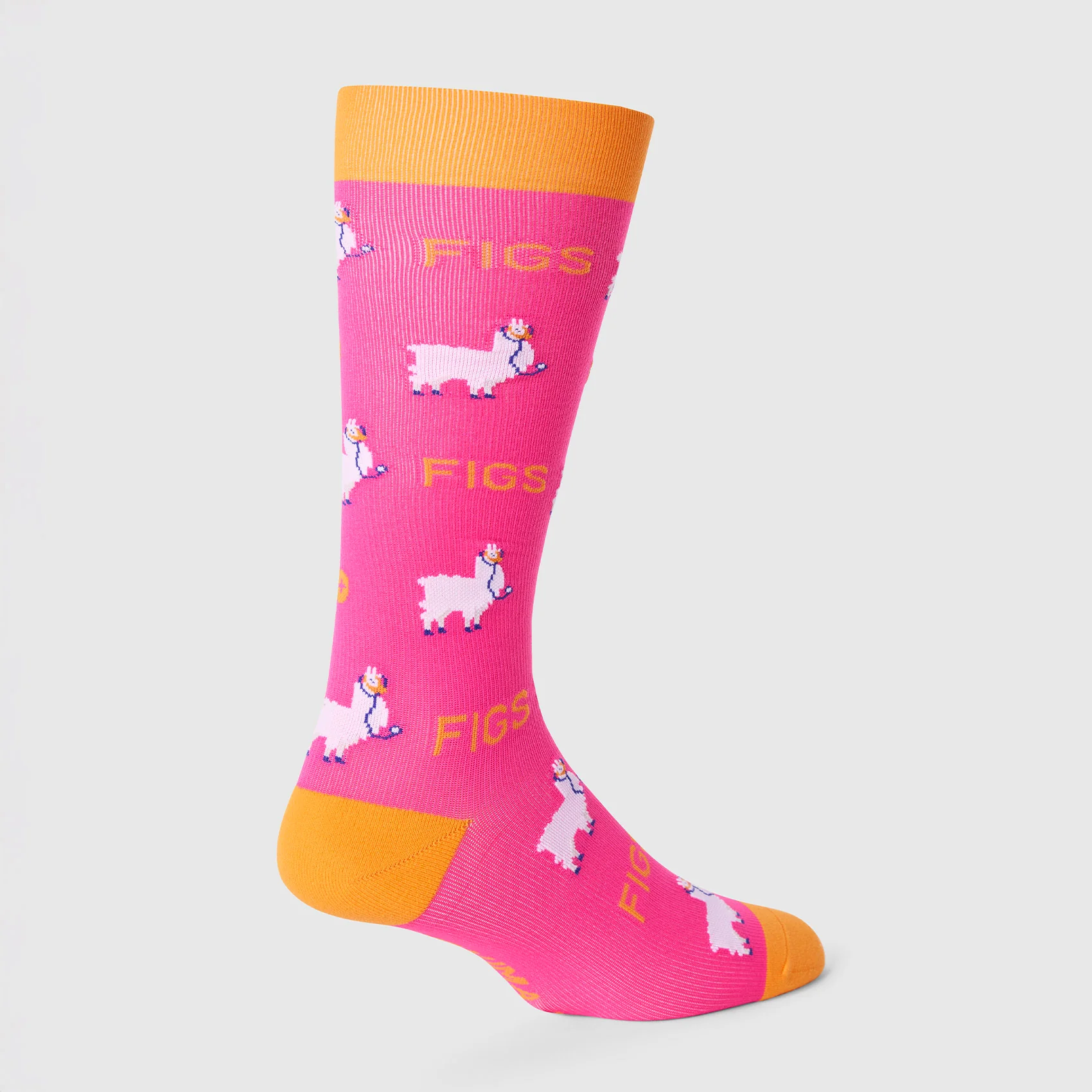 unisex Rapid Response Pink Trauma Llama - Compression Socks - Image 4
