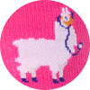 unisex Rapid Response Pink Trauma Llama - Compression Socks - Image 5