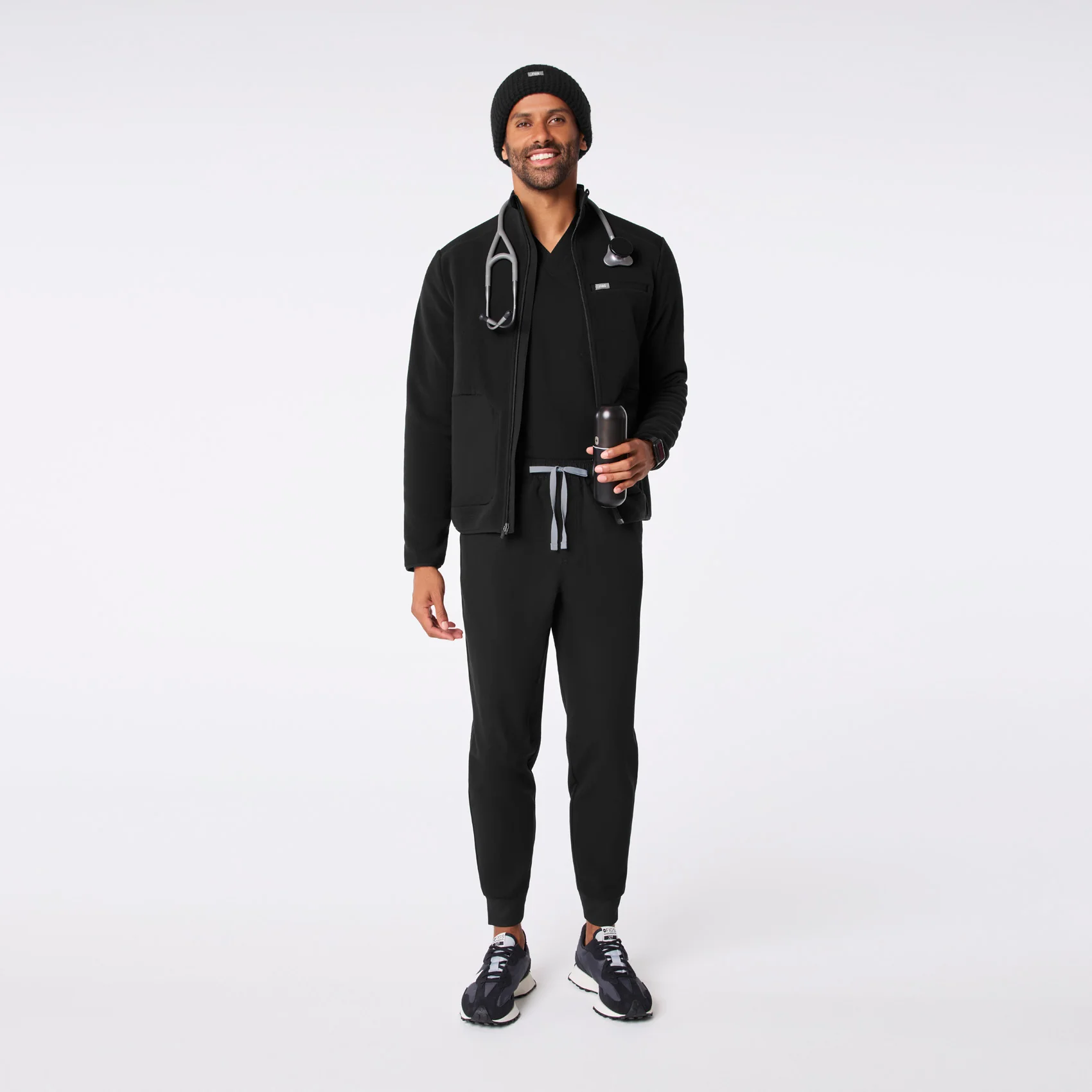 Black Waffle Beanie - Image 8