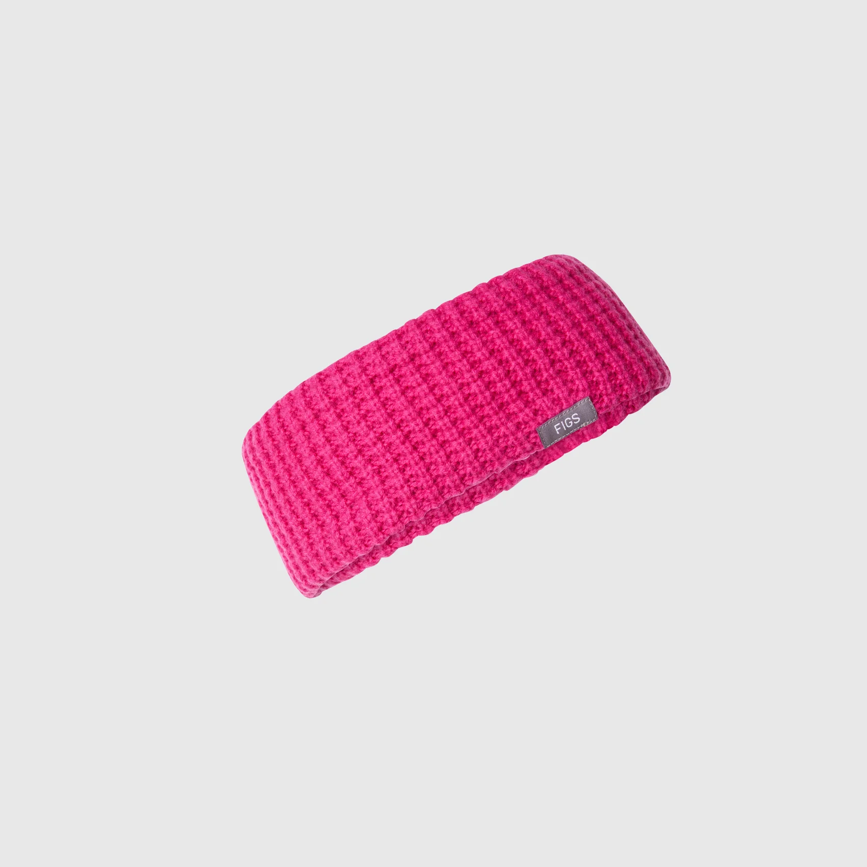 Shocking Pink Waffle Earwarmer - Image 2