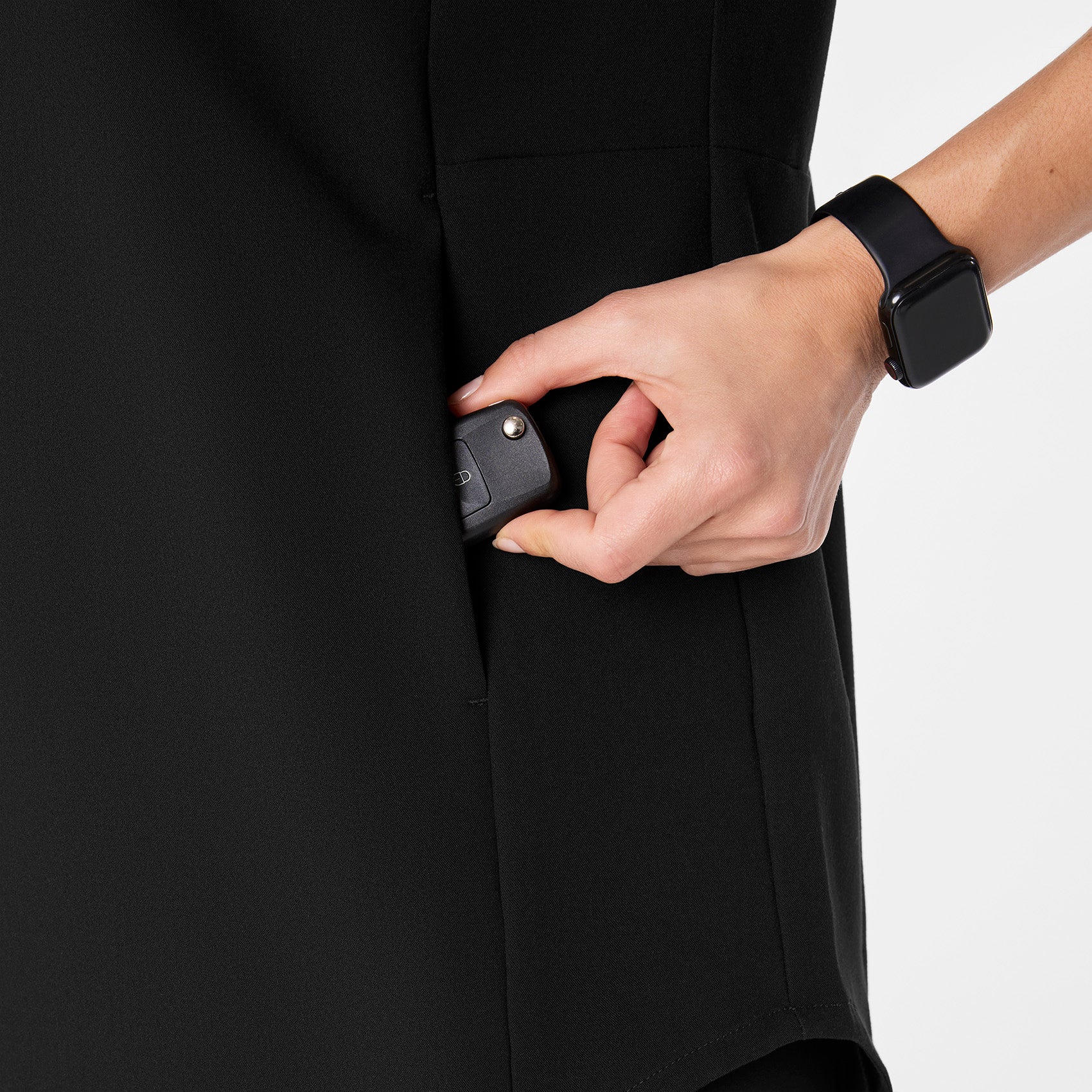 women's Black Addison Oversized Tunic - Scrub Top - Image 7
