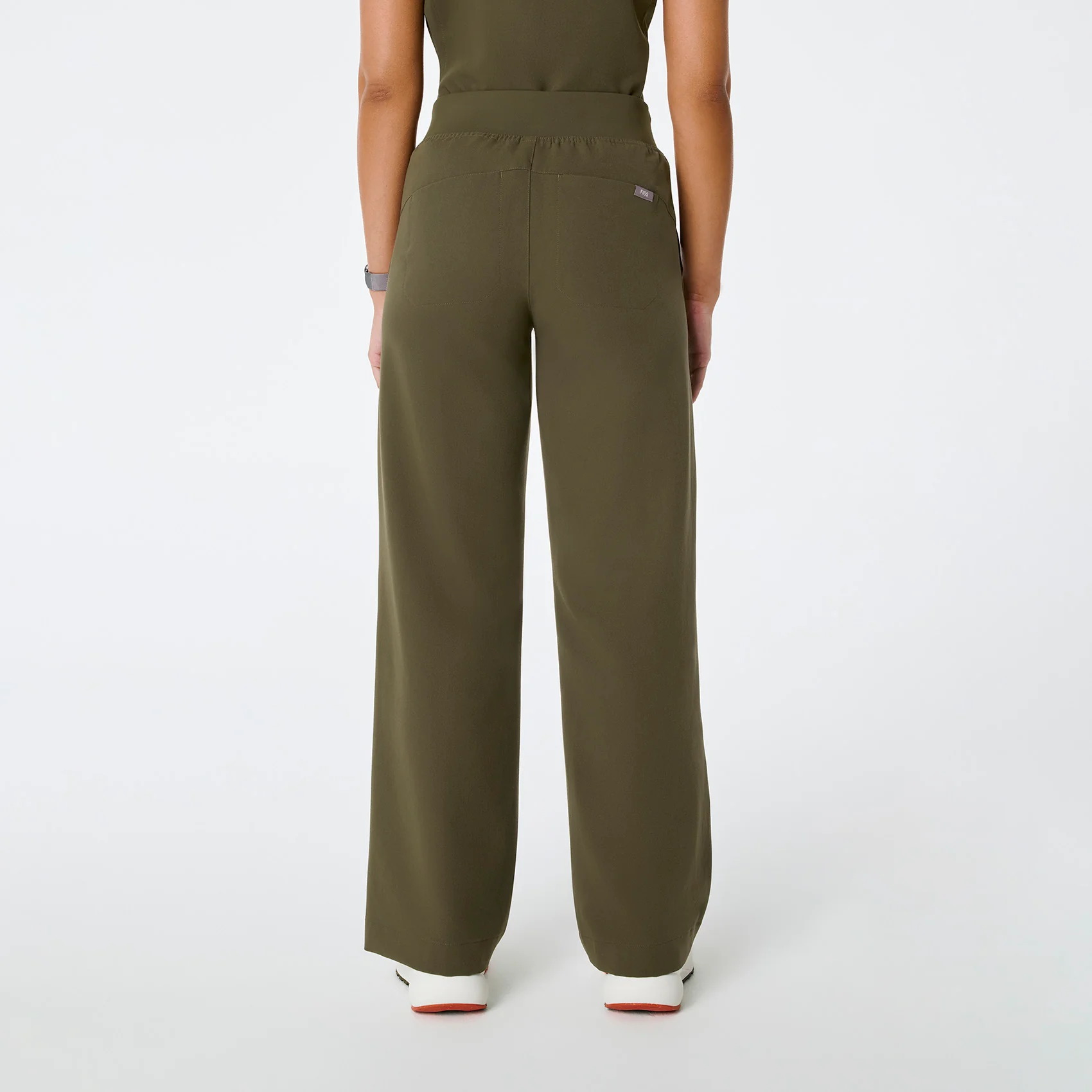 women's Spruce Alexandria Wide Leg Cargo - Petite Scrub Pant - Image 4