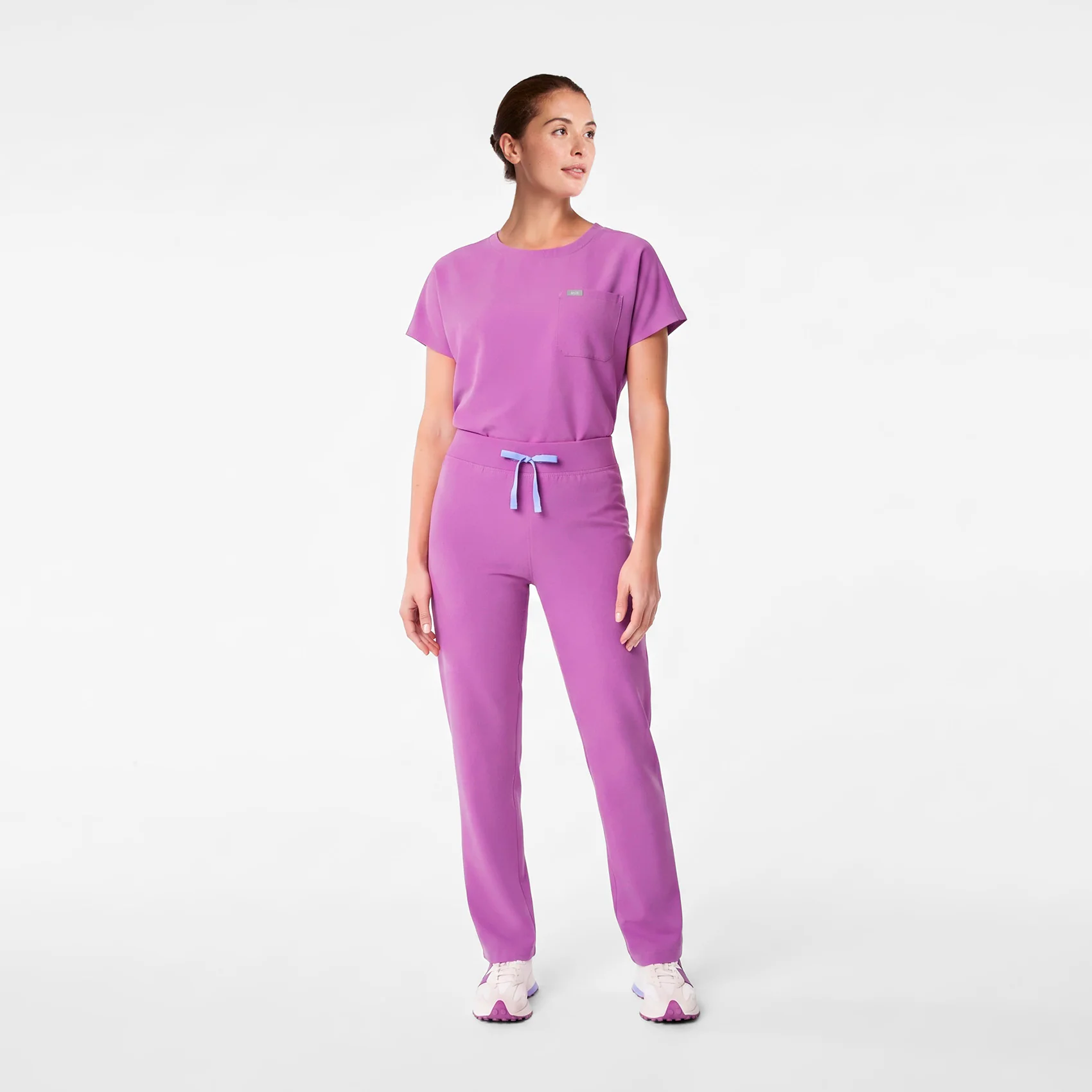 women's Ultraberry Arua Boxy Scoop Neck - Scrub Top - Image 2