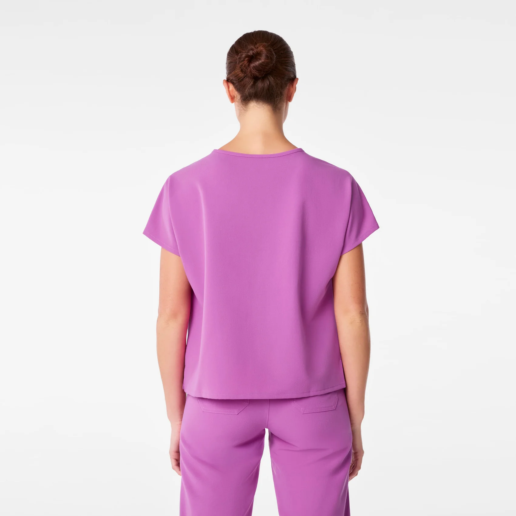 women's Ultraberry Arua Boxy Scoop Neck - Scrub Top - Image 3