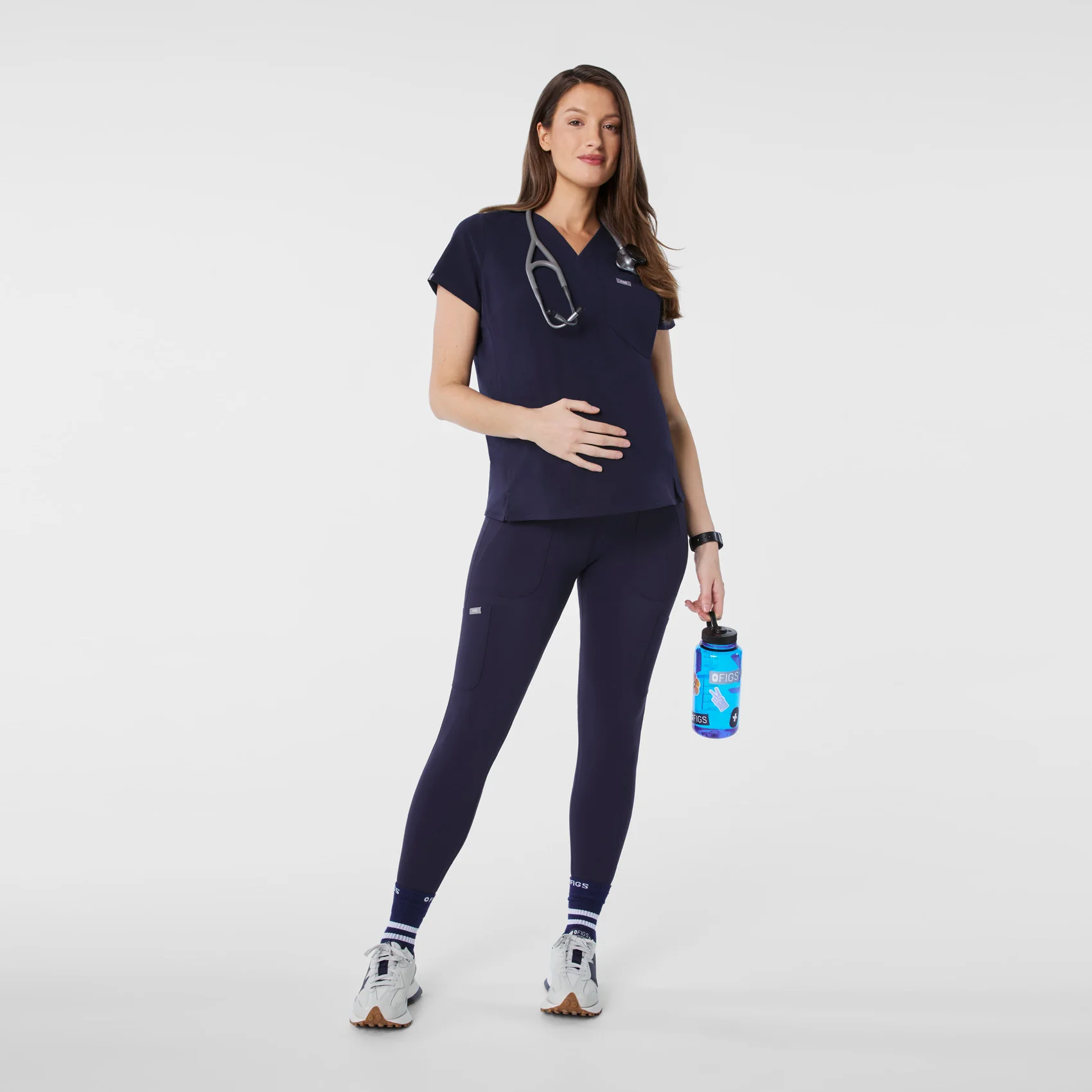 women's Navy Ashland - Maternity ScrubLegging⢠- Image 2