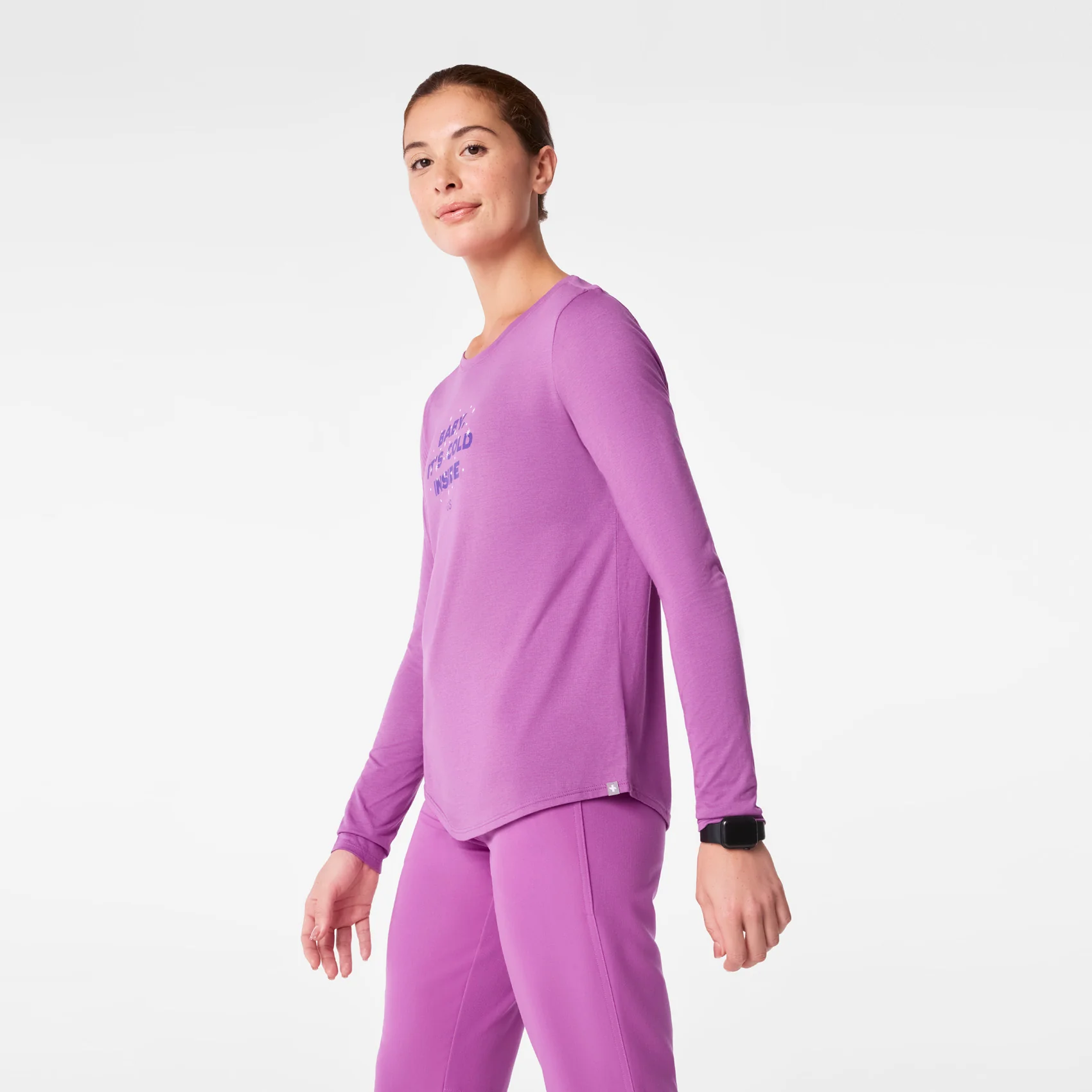 women's Baby It's Cold Inside Supersoft - Longsleeve Underscrub - Image 4