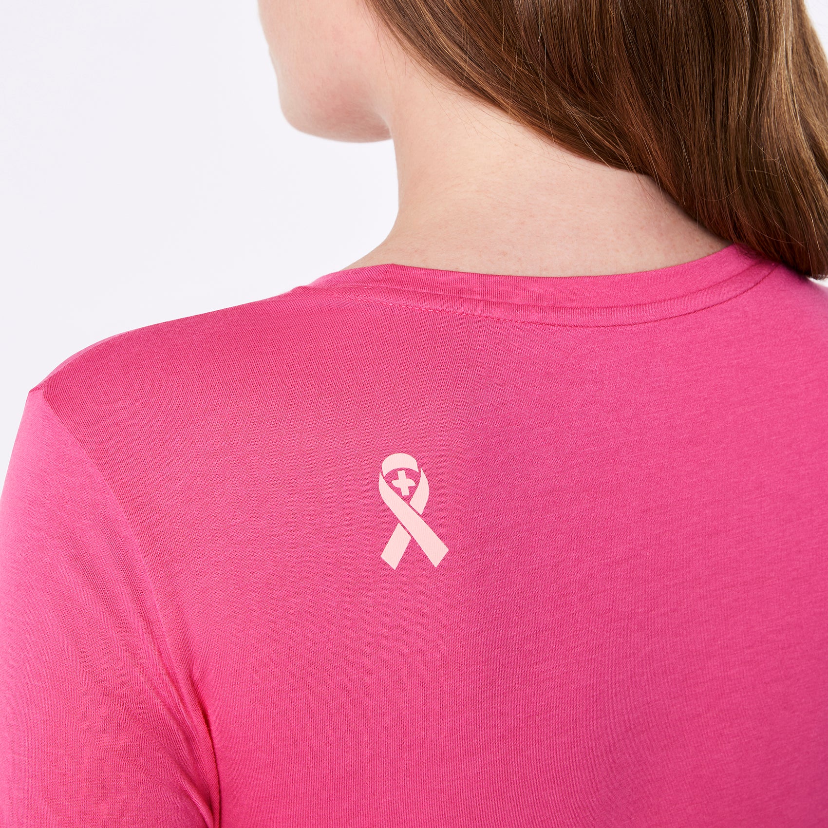 women's F'ing Pink BCA Ribbon F Cancer Supersoft - Longsleeve Underscrub - Image 6