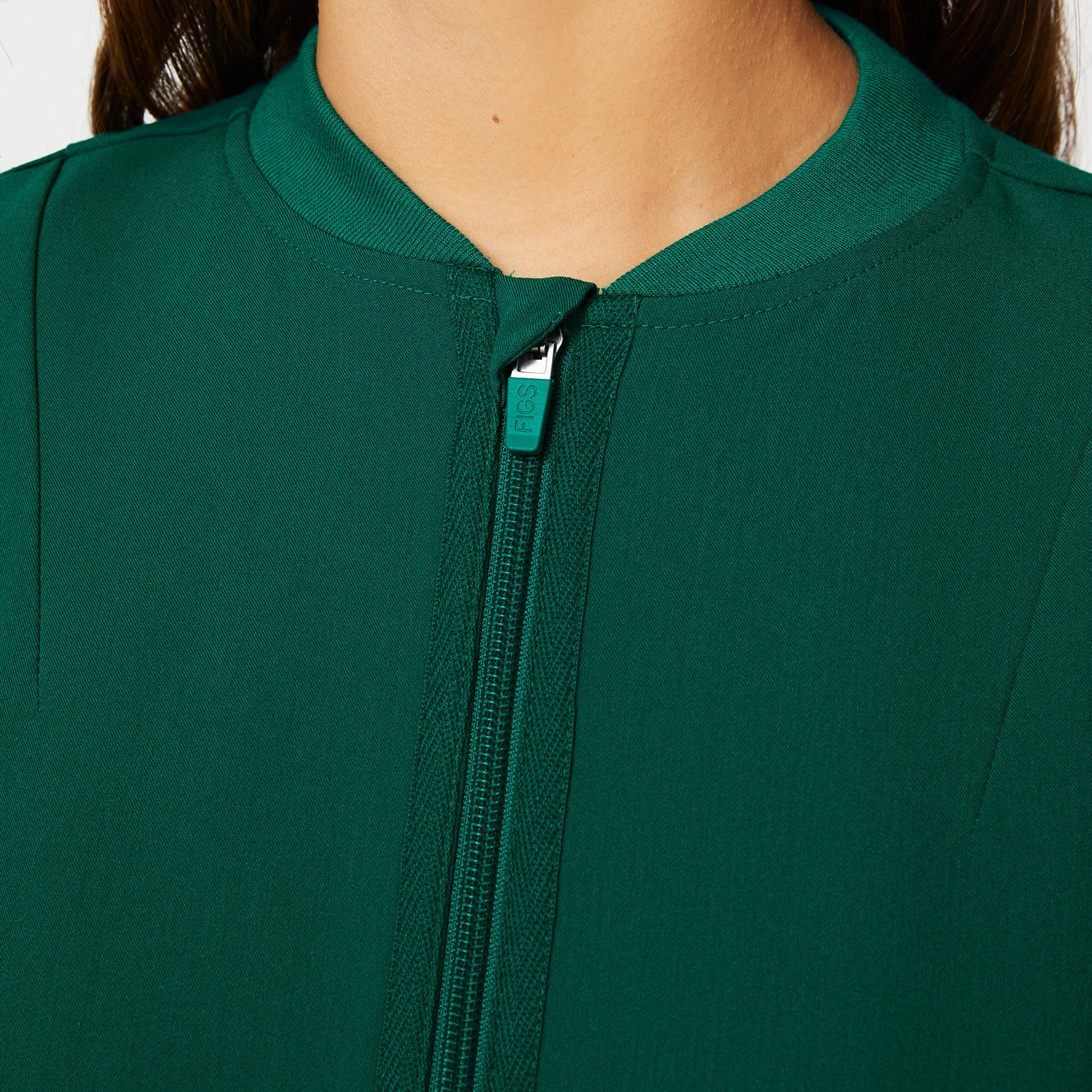 women's Hunter Green Bellery - Scrub Jacket - Image 7