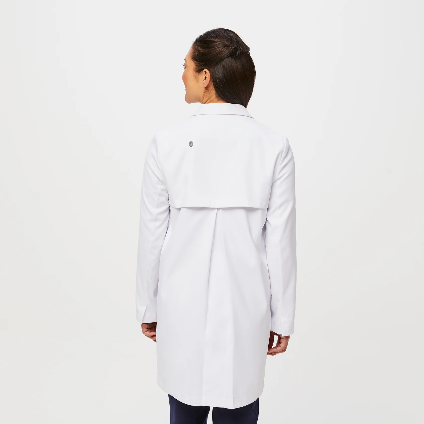 Women's White Bellevue - Classic Long Lab Coat - Image 4