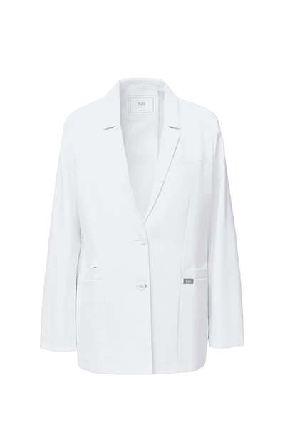 Women's White Bellevue - Short Lab Coat - Image 9