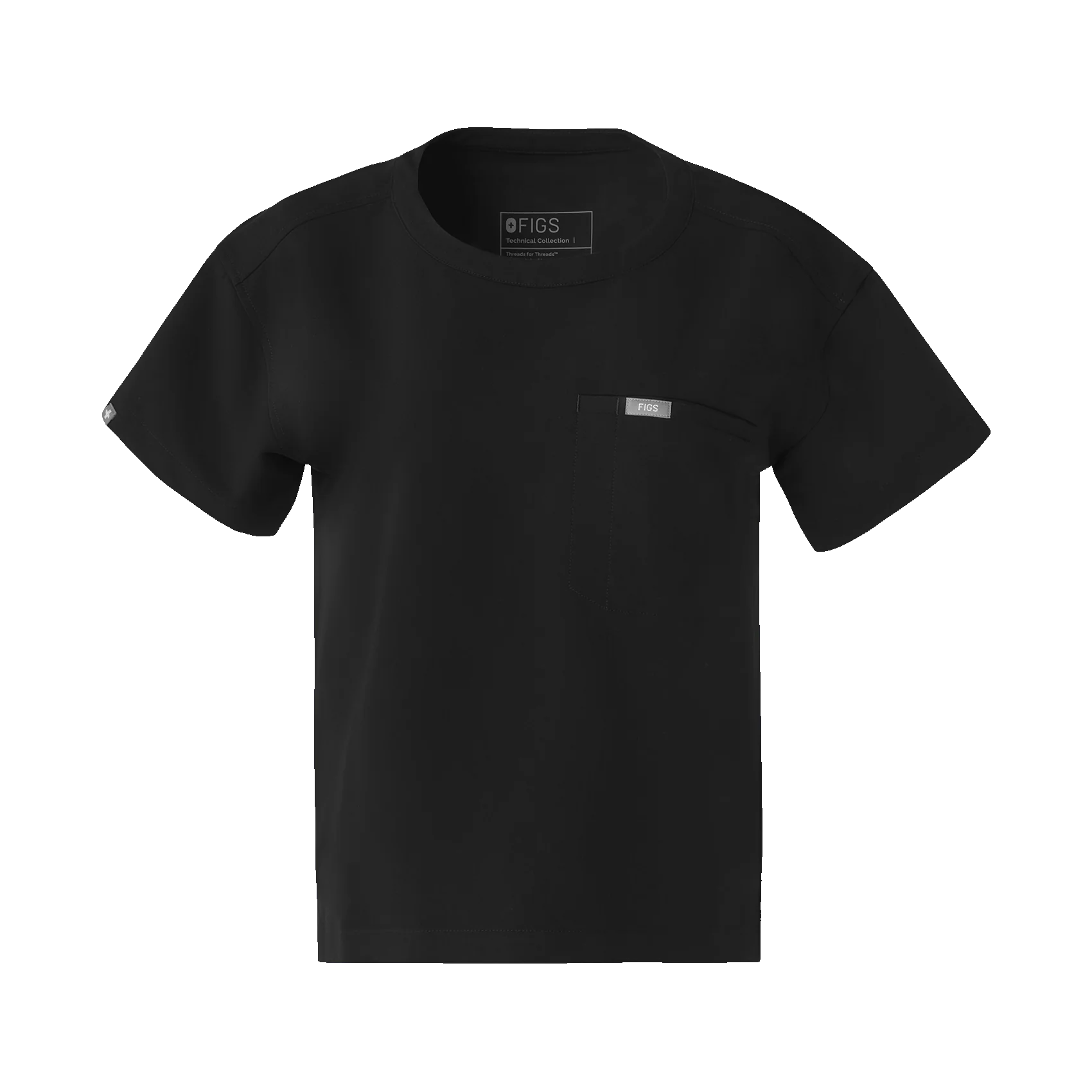 women's Black Cabral Relaxed Crewneck - Scrub Top - Image 10