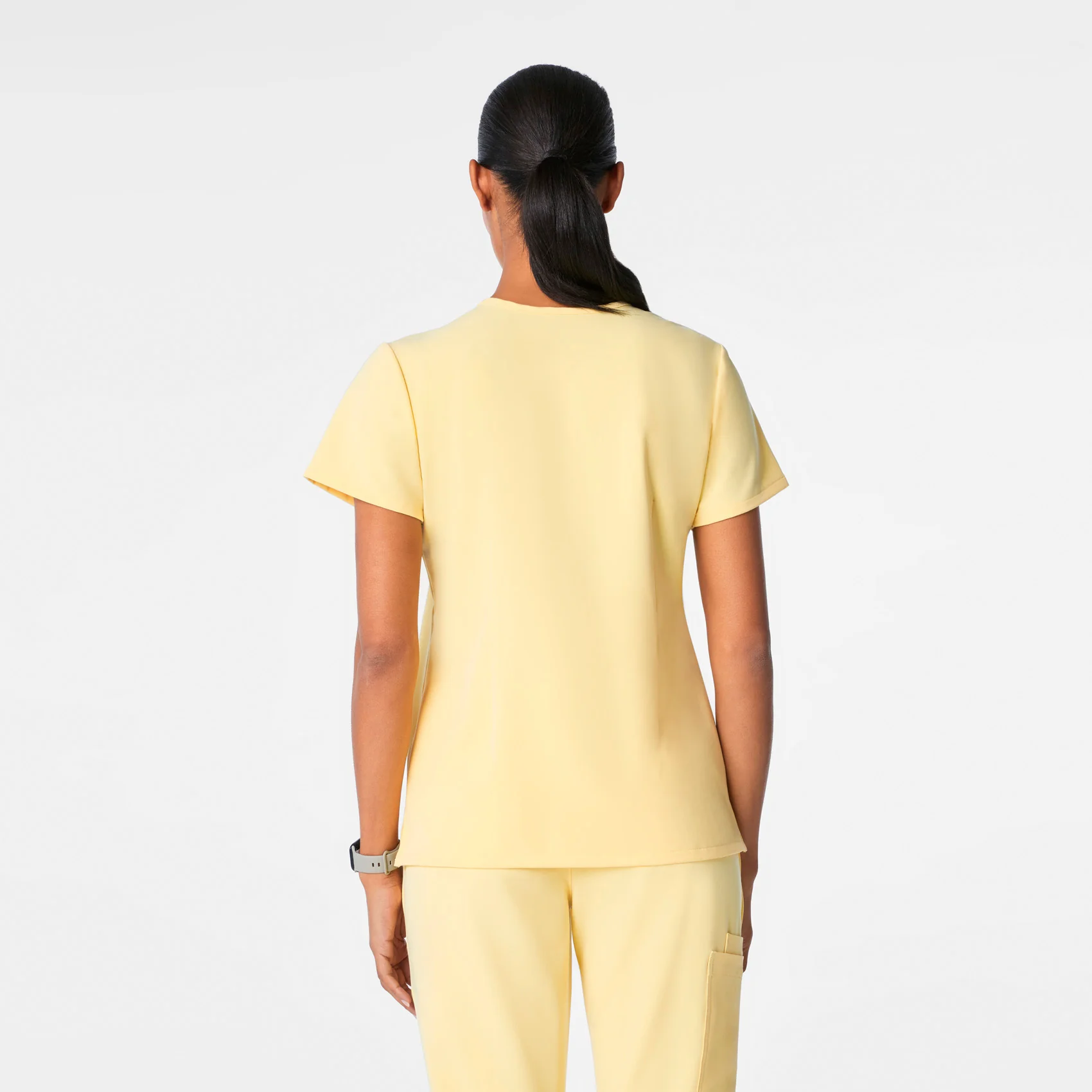 women's Butter Yellow Casma - Three-Pocket Scrub Top™ - Image 4