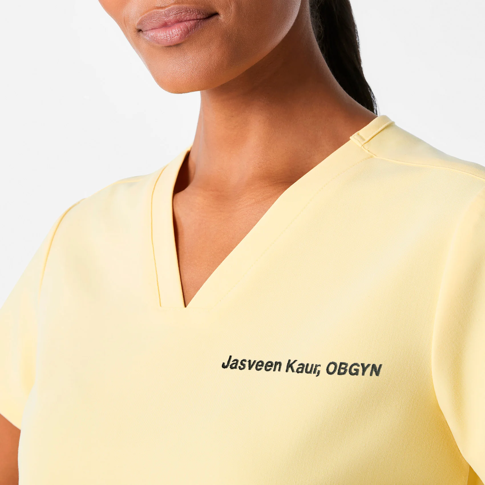 women's Butter Yellow Casma - Three-Pocket Scrub Top™ - Image 5