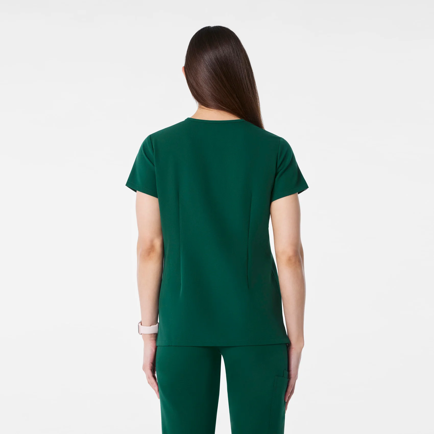 women's Forest Green Casma - Three-Pocket Scrub Top™ - Image 4