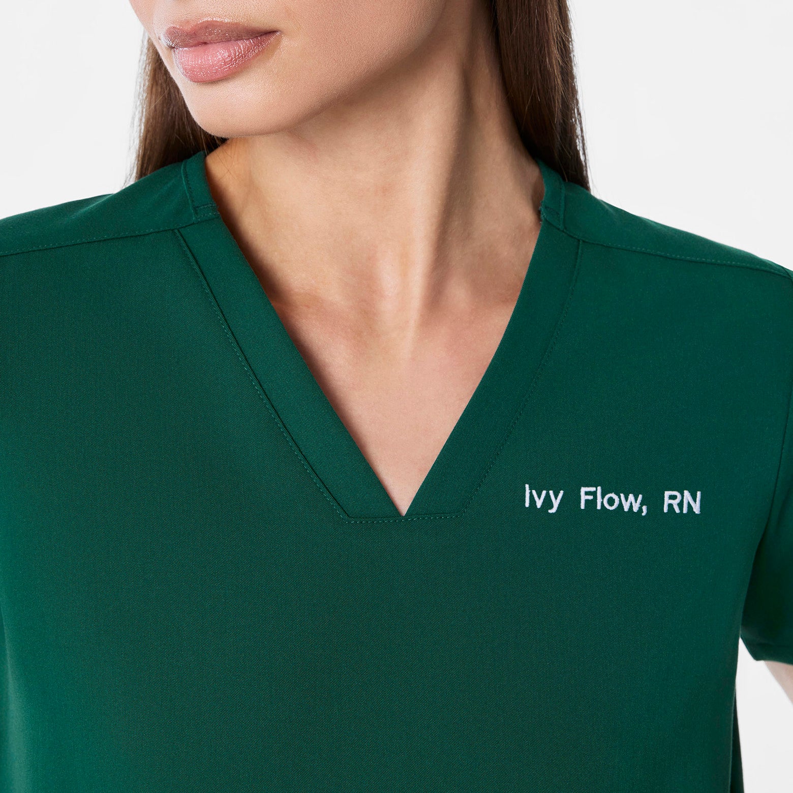 women's Forest Green Casma - Three-Pocket Scrub Top™ - Image 5