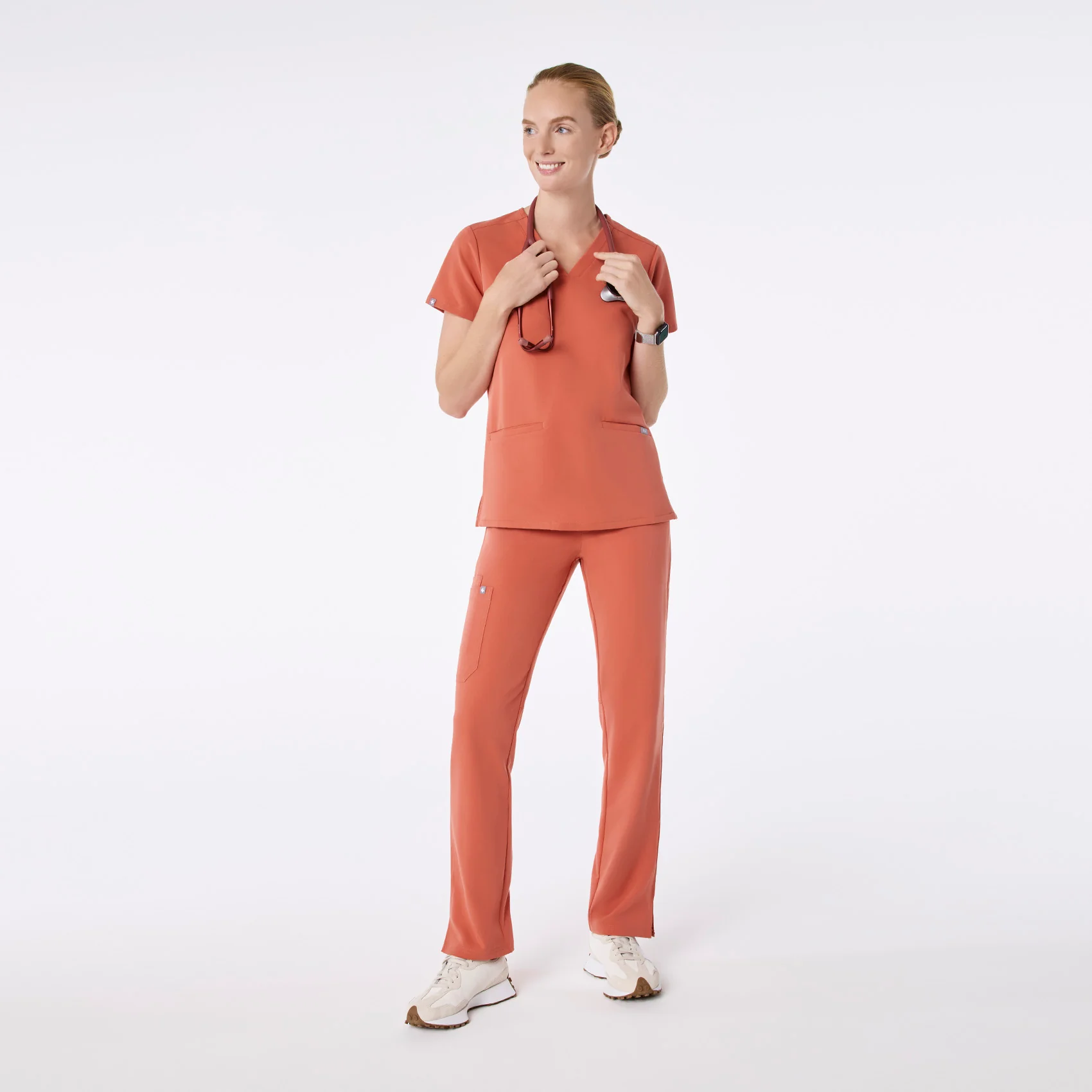 women's Spiced Cider Casma - Three-Pocket Scrub Top™ - Image 2