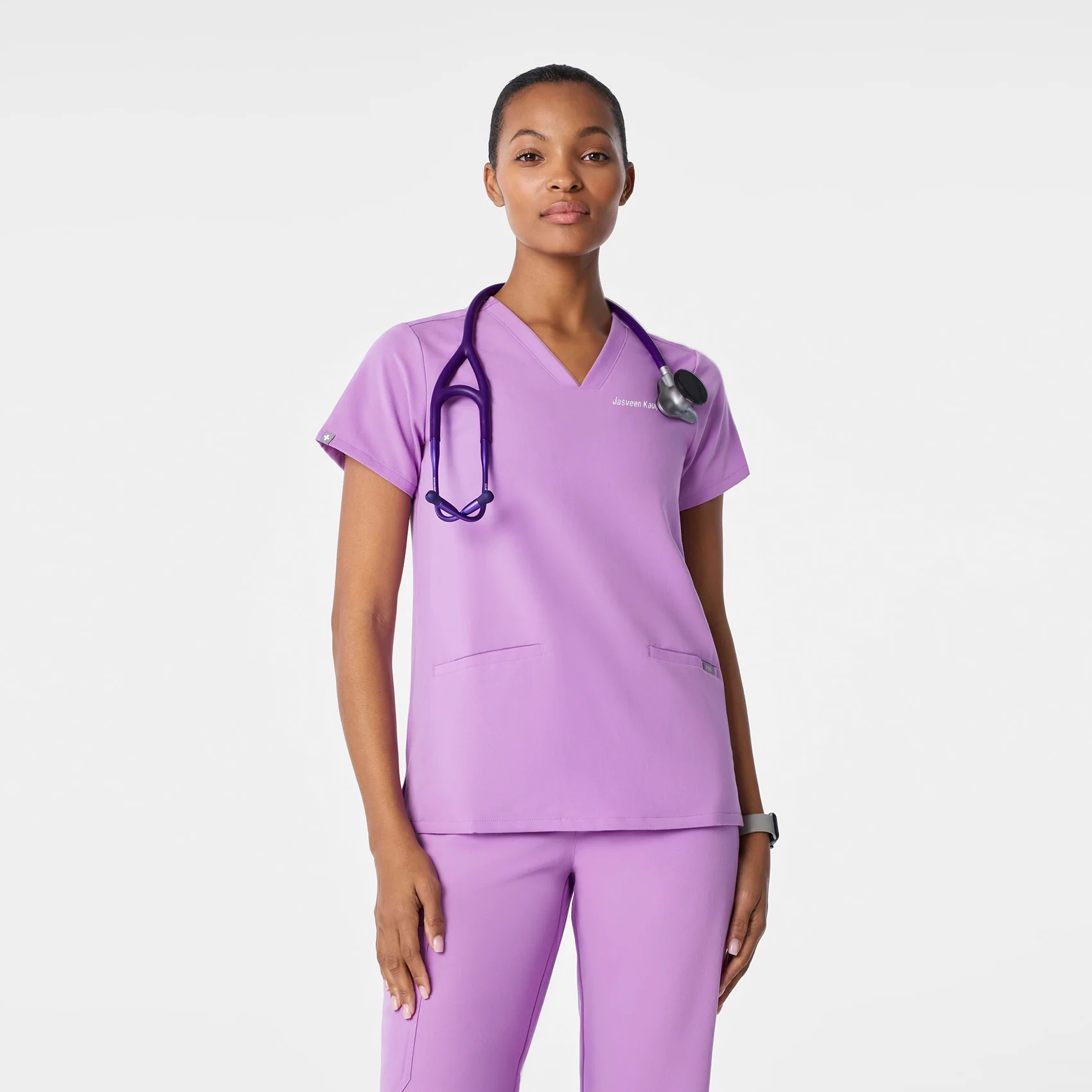 women's Wild Iris Casma - Three-Pocket Scrub Top™