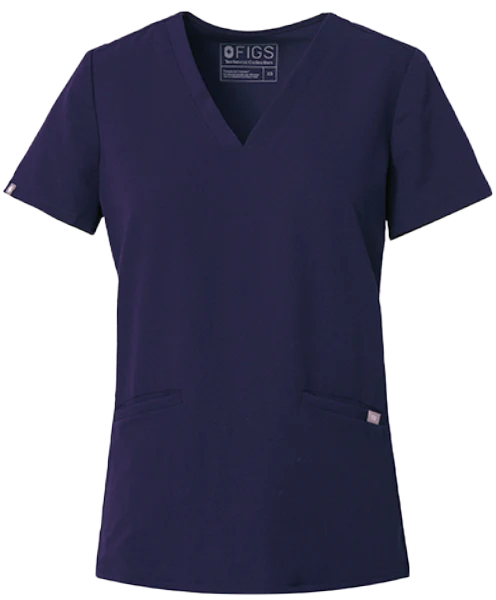 Women's Navy Casma™ - Three-Pocket Scrub Top - Image 7