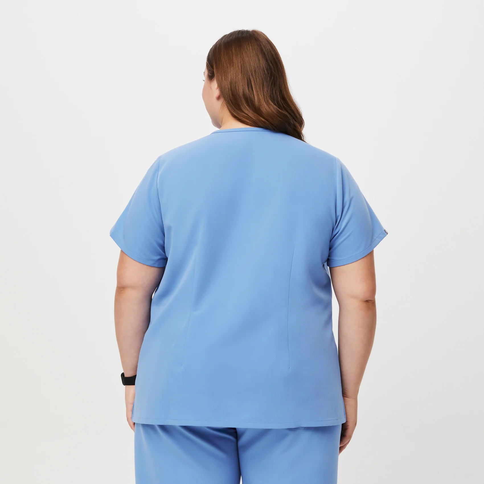 women's Ceil Blue Casma™- Three-Pocket Scrub Top (3XL - 6XL) - Image 4