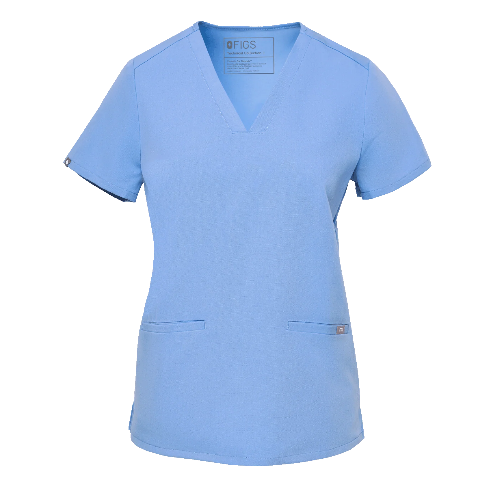 women's Ceil Blue Casma™- Three-Pocket Scrub Top (3XL - 6XL) - Image 7