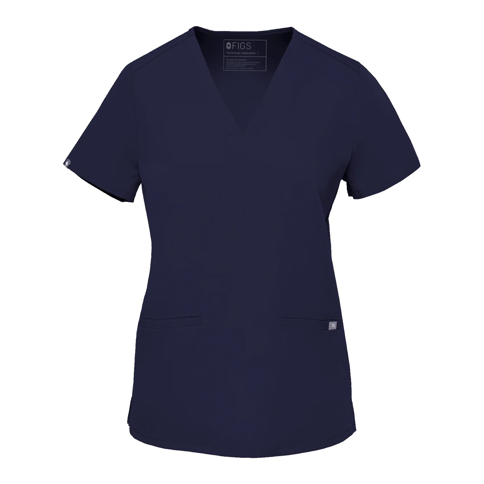 Women's Navy Casma™ - Three-Pocket Scrub Top - Image 9
