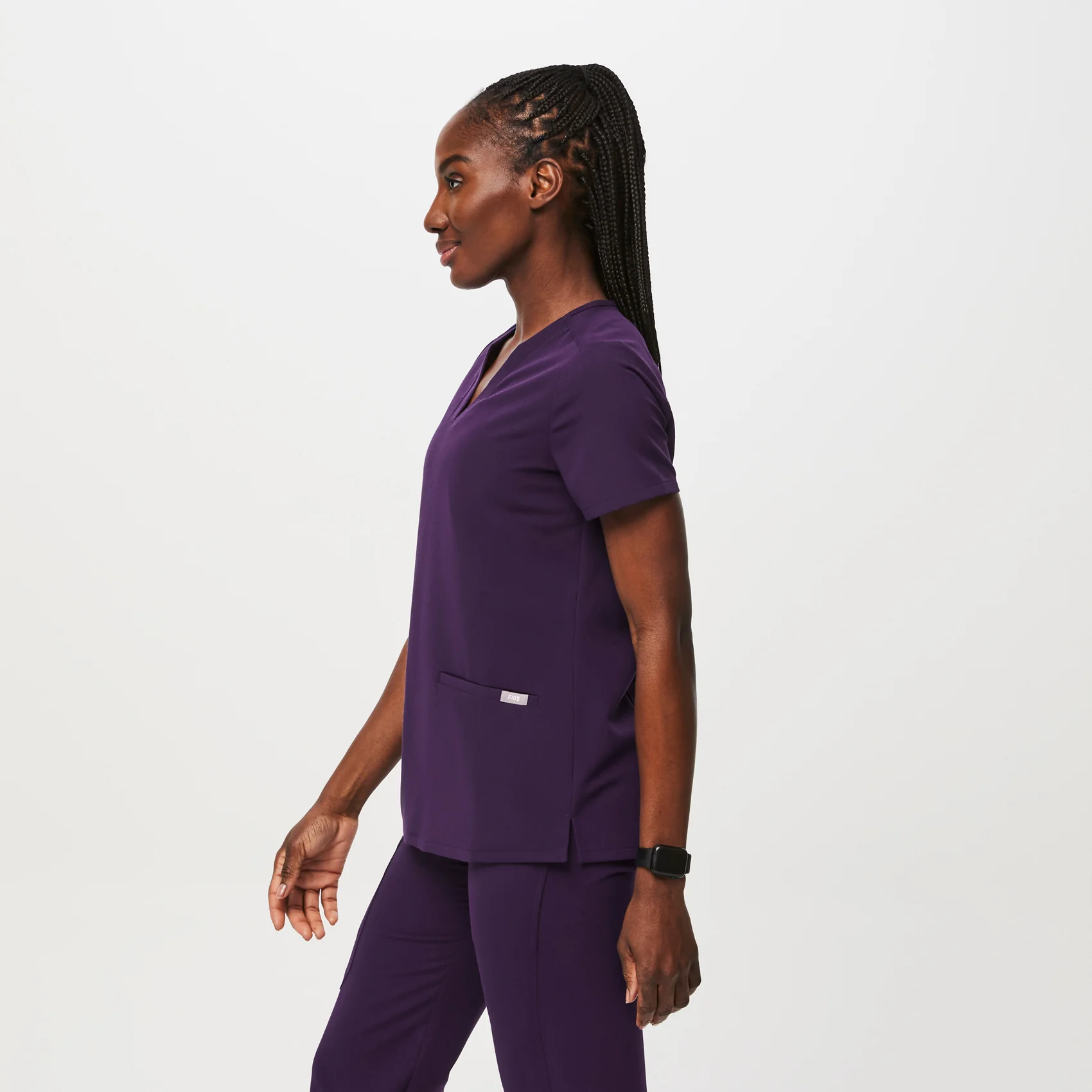 women's Purple Jam Casma™ - Three-Pocket Scrub Top - Image 3