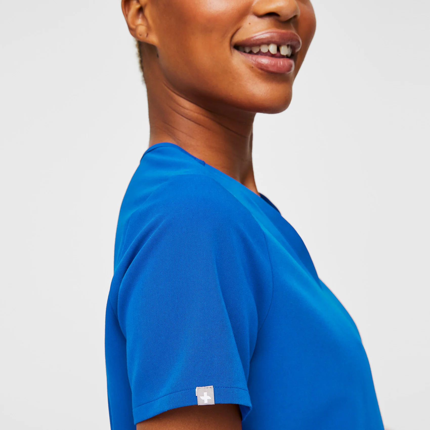 Women's Royal Blue Casma⢠- Three-Pocket Scrub Top - Image 3