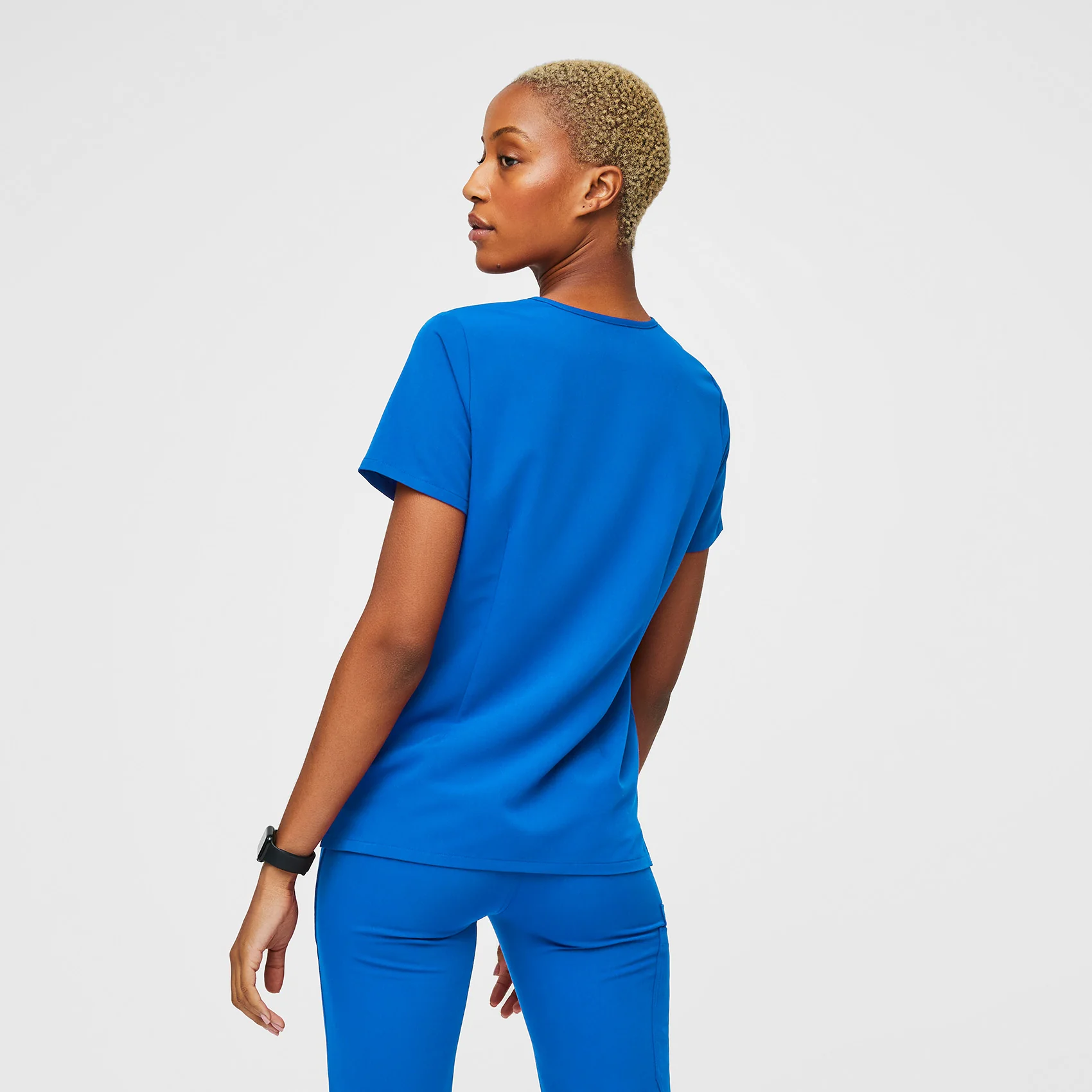 Women's Royal Blue Casma⢠- Three-Pocket Scrub Top - Image 4