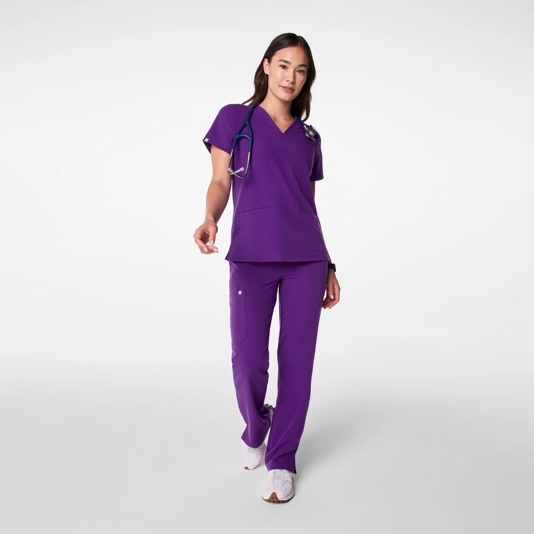 women's Digital Grape Casma - Three-Pocket Scrub Top™ - Image 2