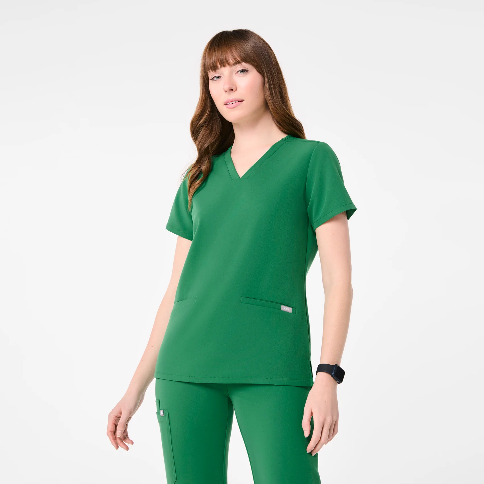 women's Indocyanine Green Casma - Three-Pocket Scrub Topā¢
