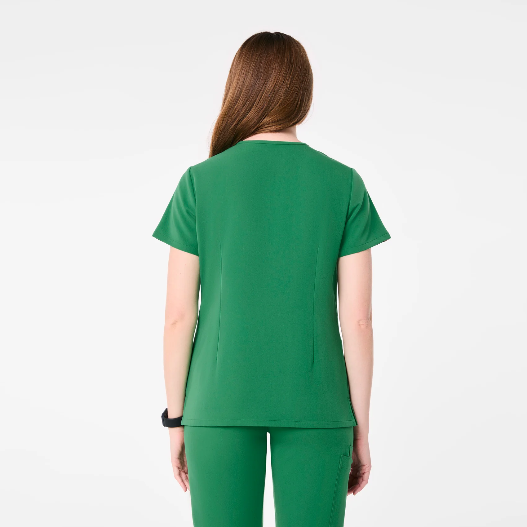women's Indocyanine Green Casma - Three-Pocket Scrub Top⢠- Image 4