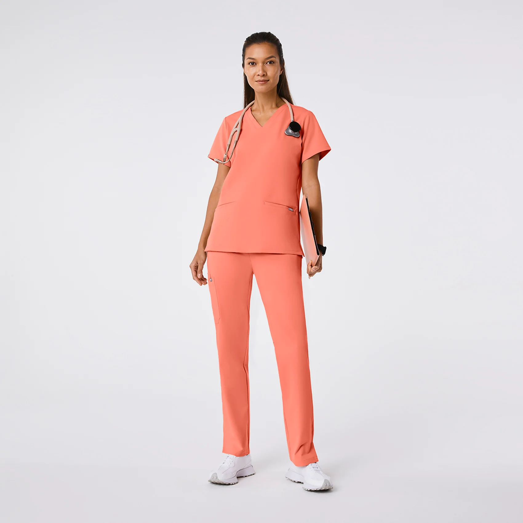 women's Sunset Drift Casma - Three-Pocket Scrub Top™ - Image 2