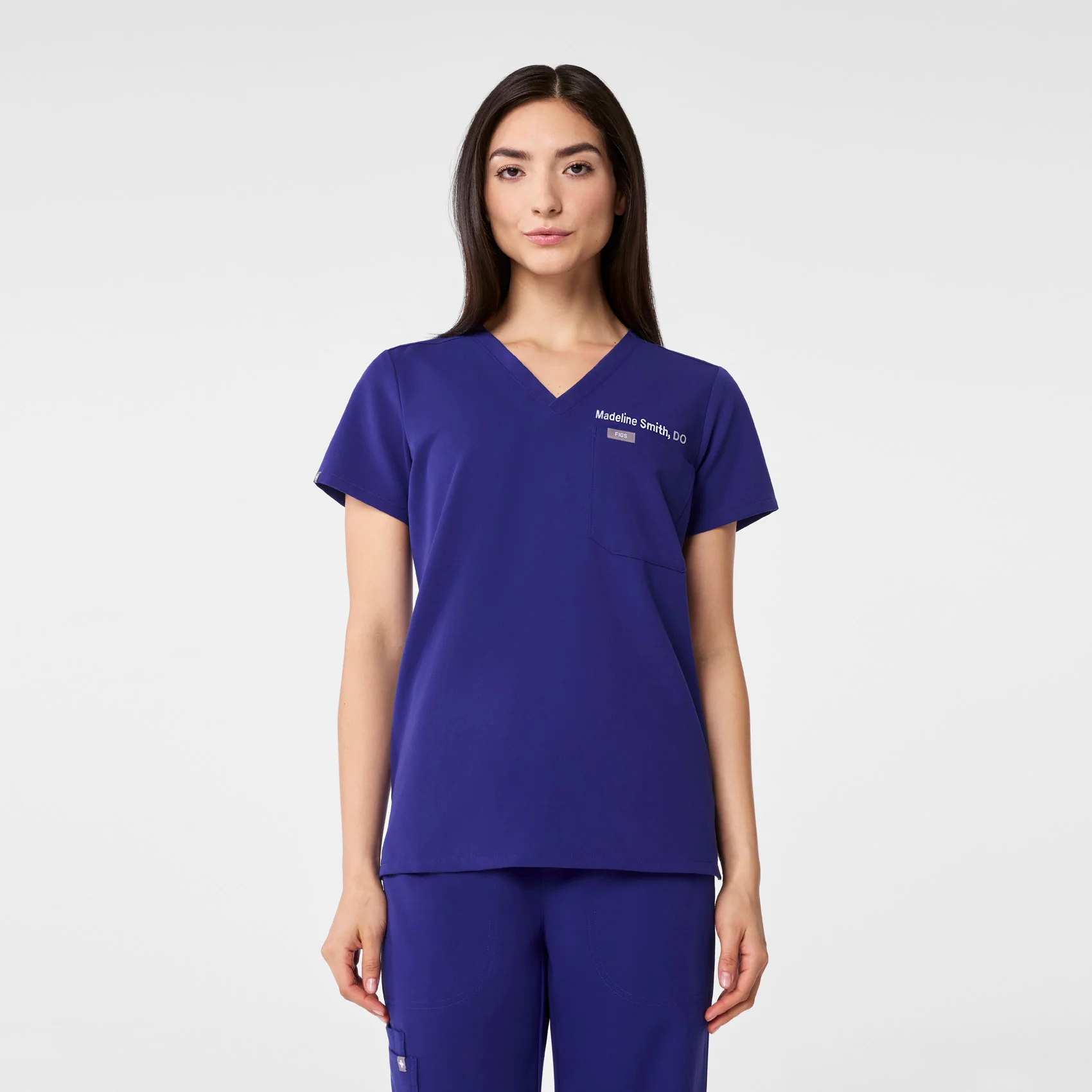 women's Deep Royal Blue Catarina - One-Pocket Scrub Topā¢