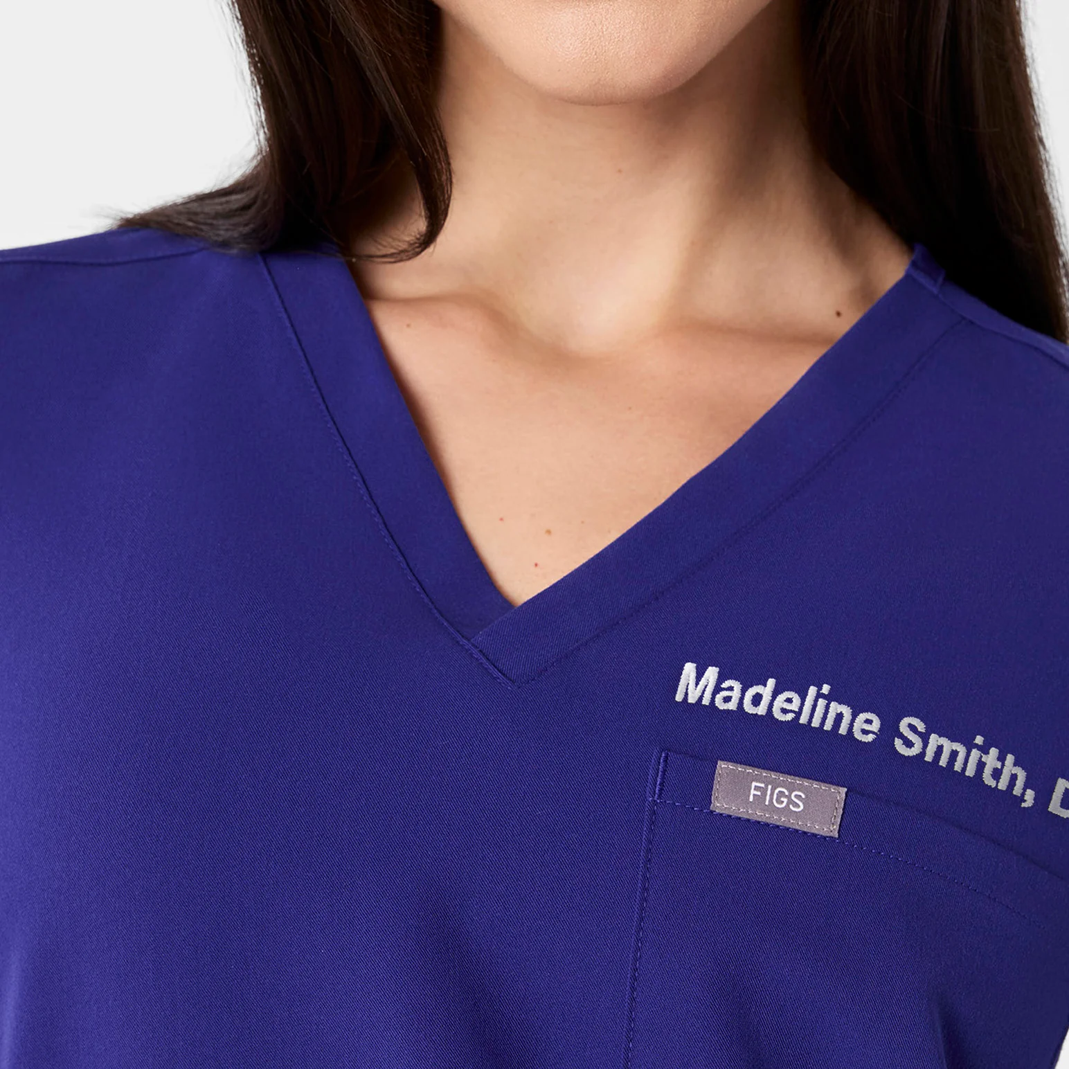 women's Deep Royal Blue Catarina - One-Pocket Scrub Top⢠- Image 5