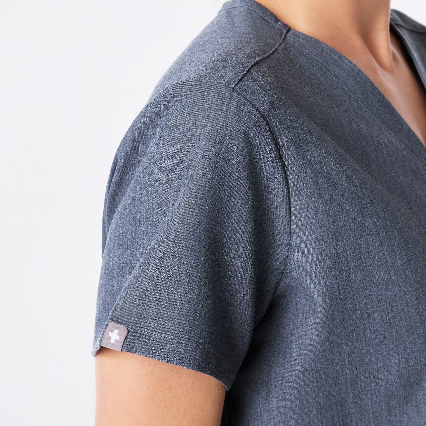 women's Heather Denim Catarina - One-Pocket Scrub Top™ - Image 7