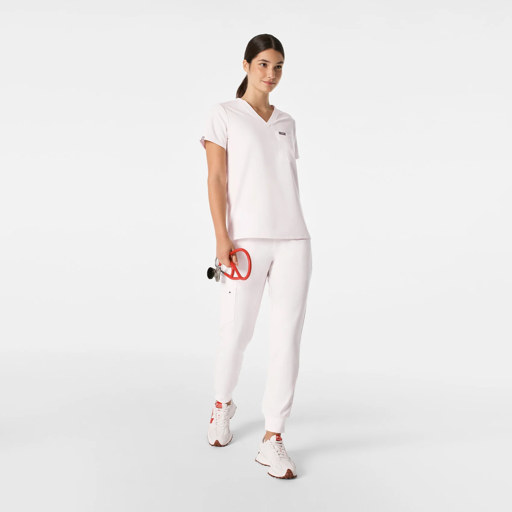 women's Off White Catarina - One-Pocket Scrub Top™ - Image 2