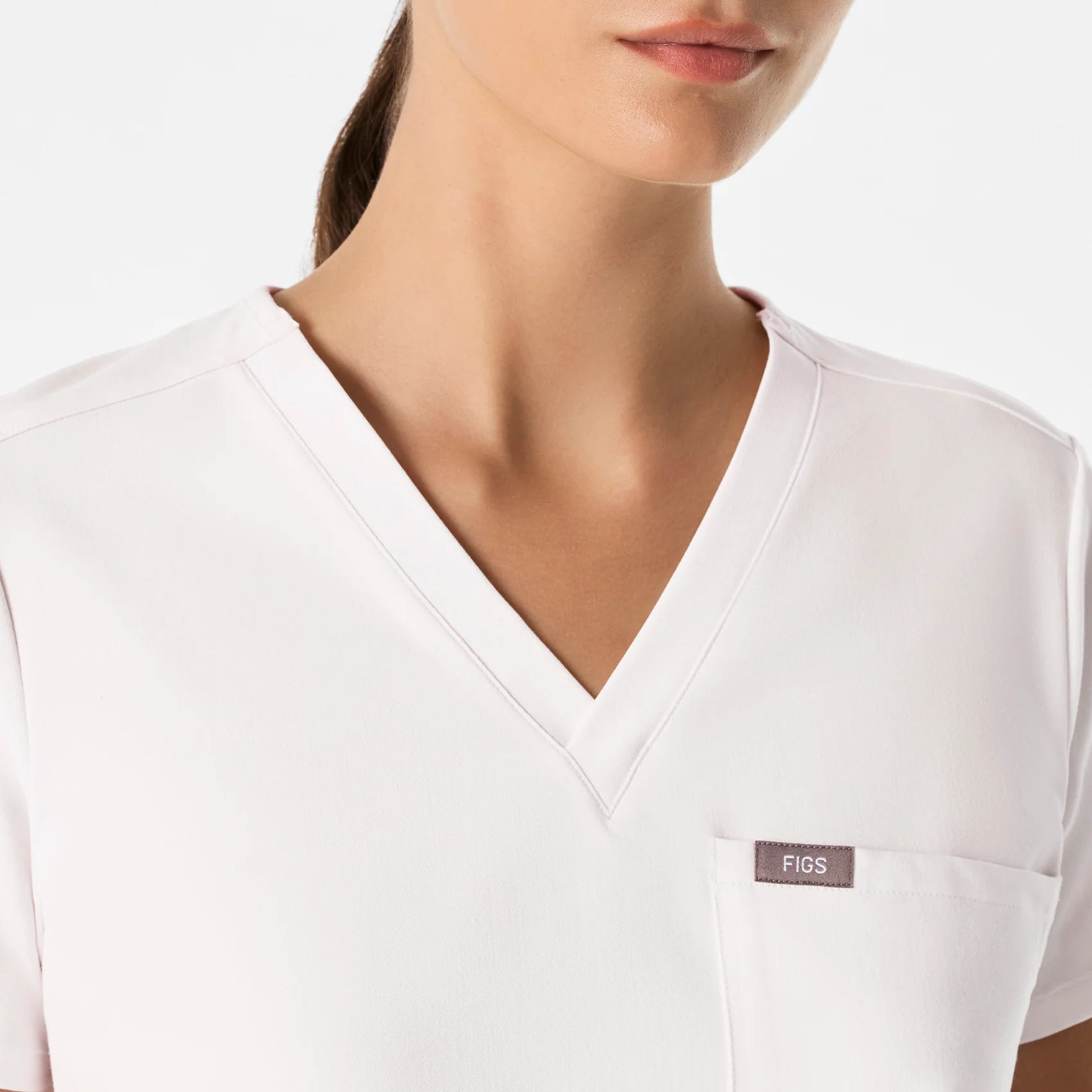 women's Off White Catarina - One-Pocket Scrub Top™ - Image 6