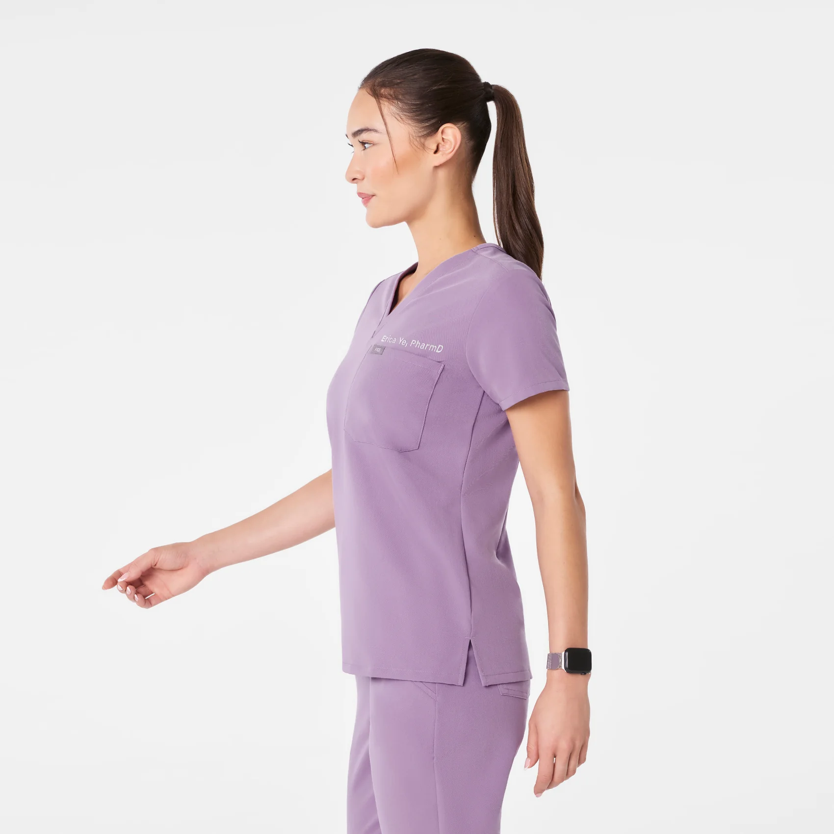 women's Purple Haze Catarina Petite - One-Pocket Scrub Top™ - Image 3