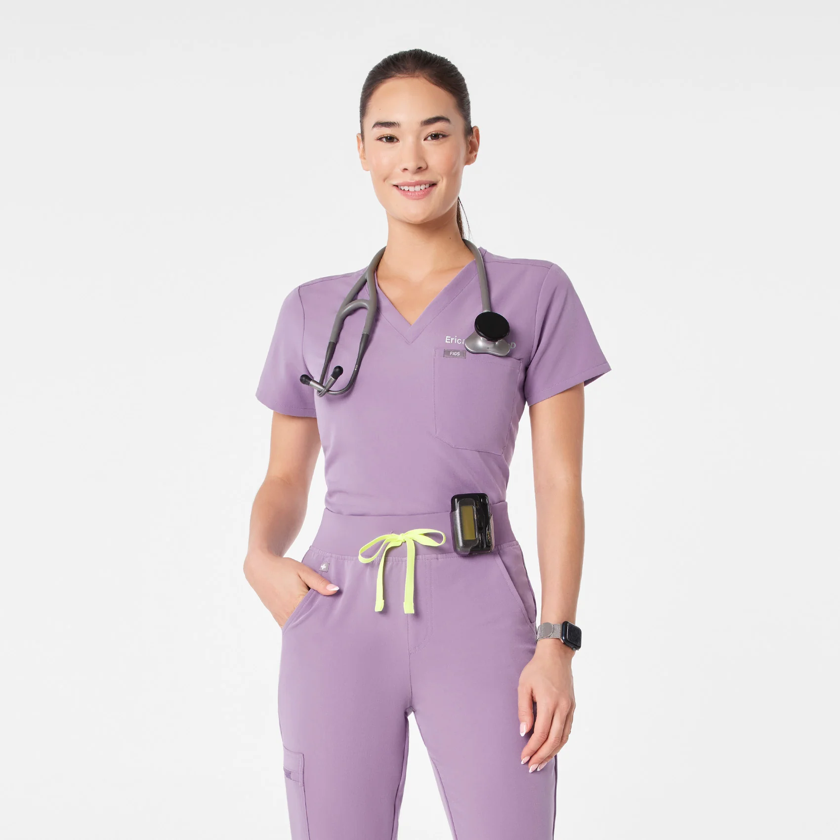 women's Purple Haze Catarina Petite - One-Pocket Scrub Top™ - Image 5