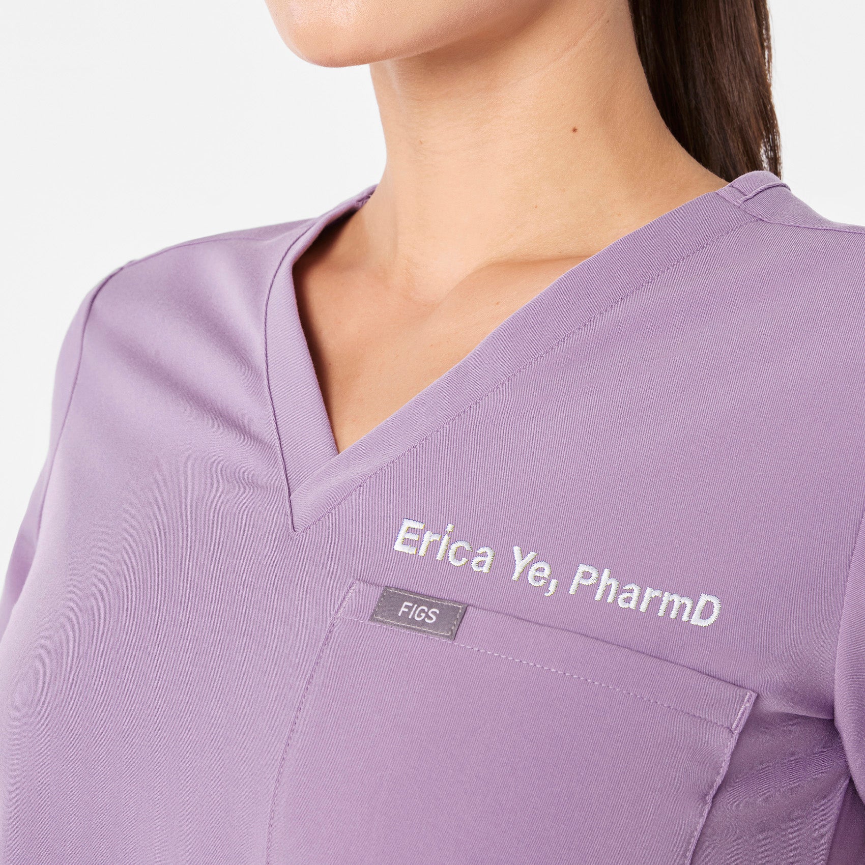 women's Purple Haze Catarina Petite - One-Pocket Scrub Top™ - Image 6