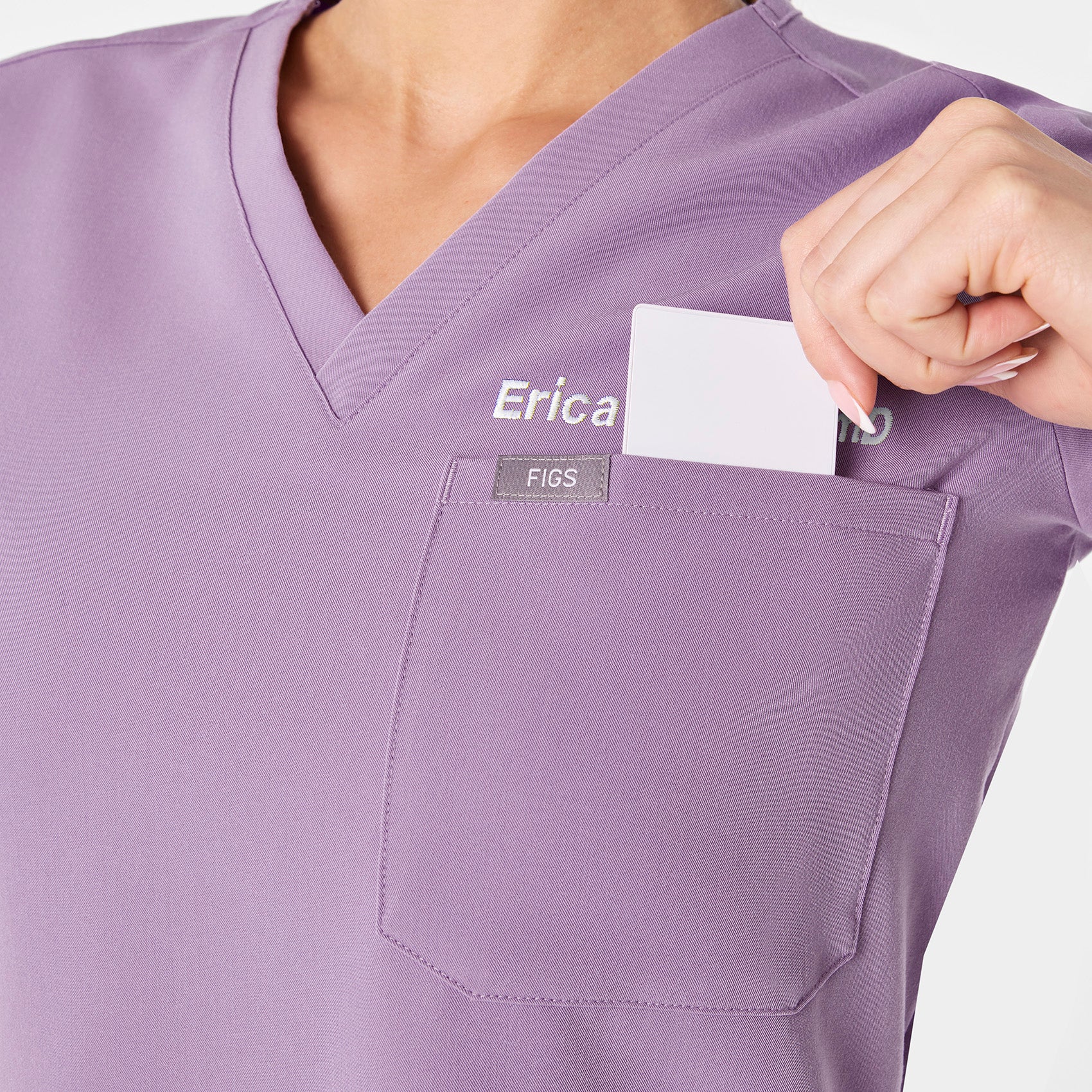 women's Purple Haze Catarina Petite - One-Pocket Scrub Top™ - Image 7