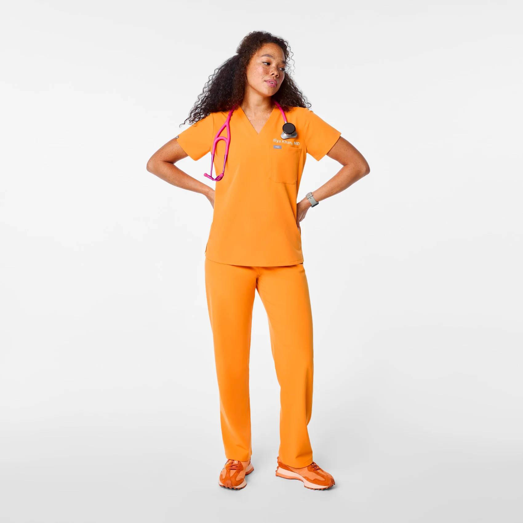 women's Creamsicle Catarina - One-Pocket Scrub Top™ - Image 5
