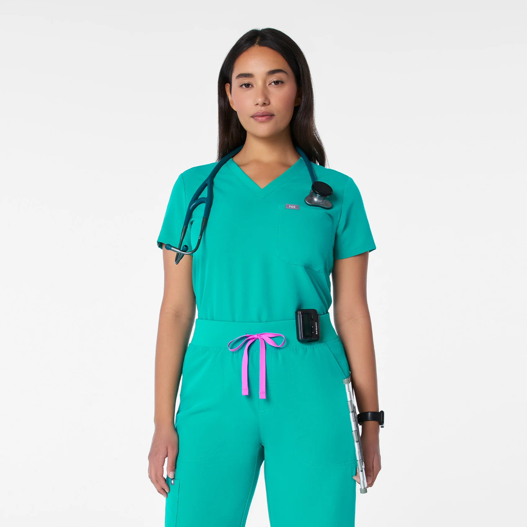 women's Lagoon Catarina Petite - One-Pocket Scrub Topā¢