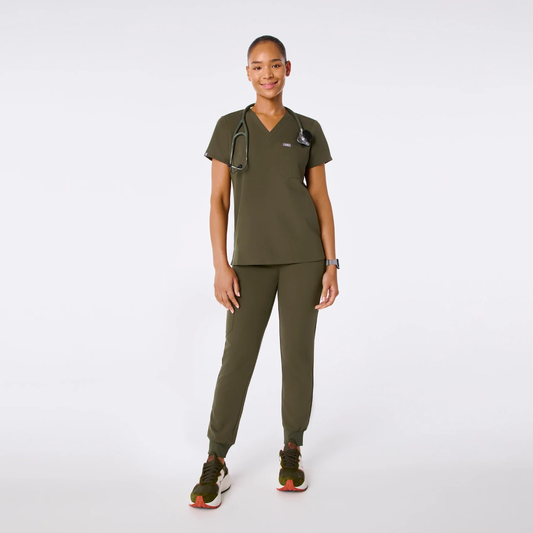 women's Spruce Catarina Petite - One-Pocket Scrub Top™ - Image 2