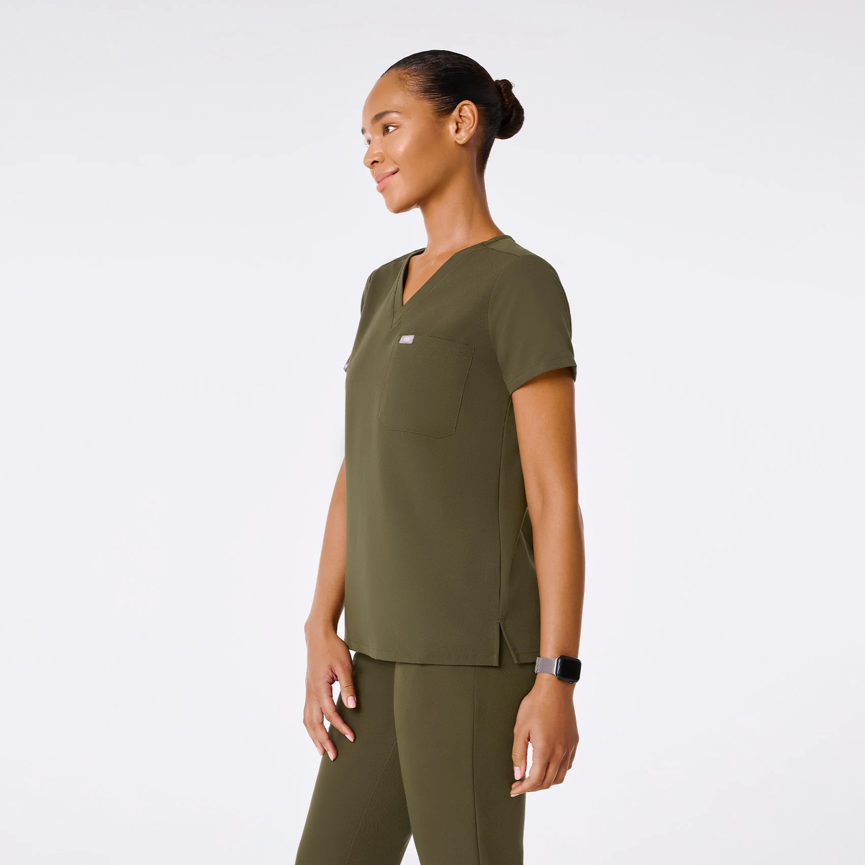 women's Spruce Catarina Petite - One-Pocket Scrub Top™ - Image 3