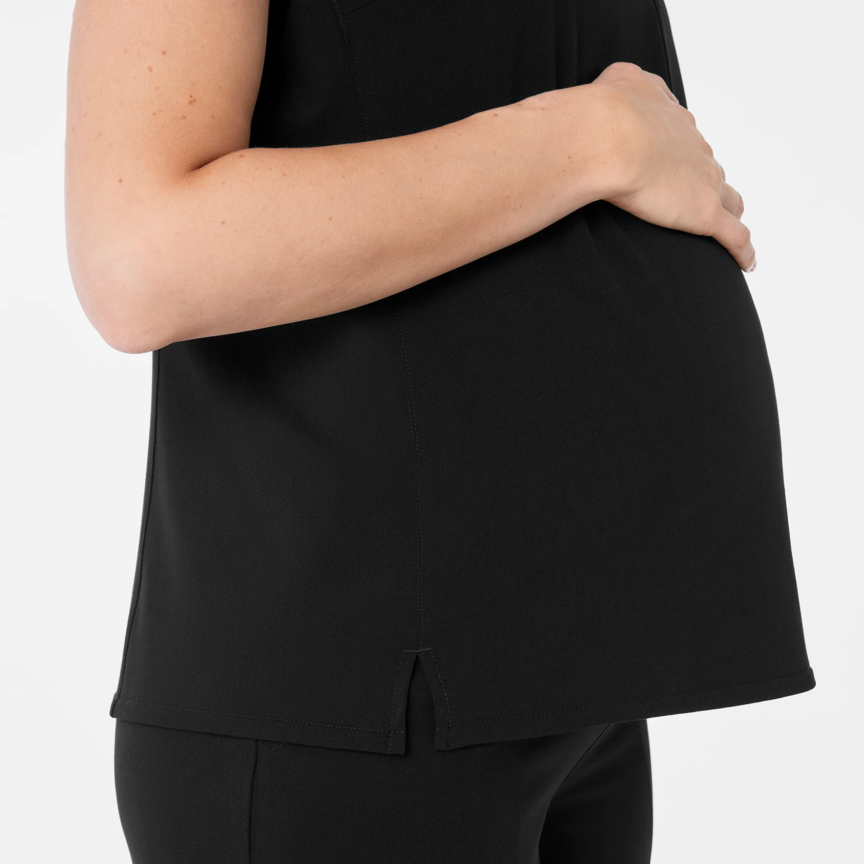 women's Black Catarina Maternity V-Neck - Scrub Top™ - Image 8
