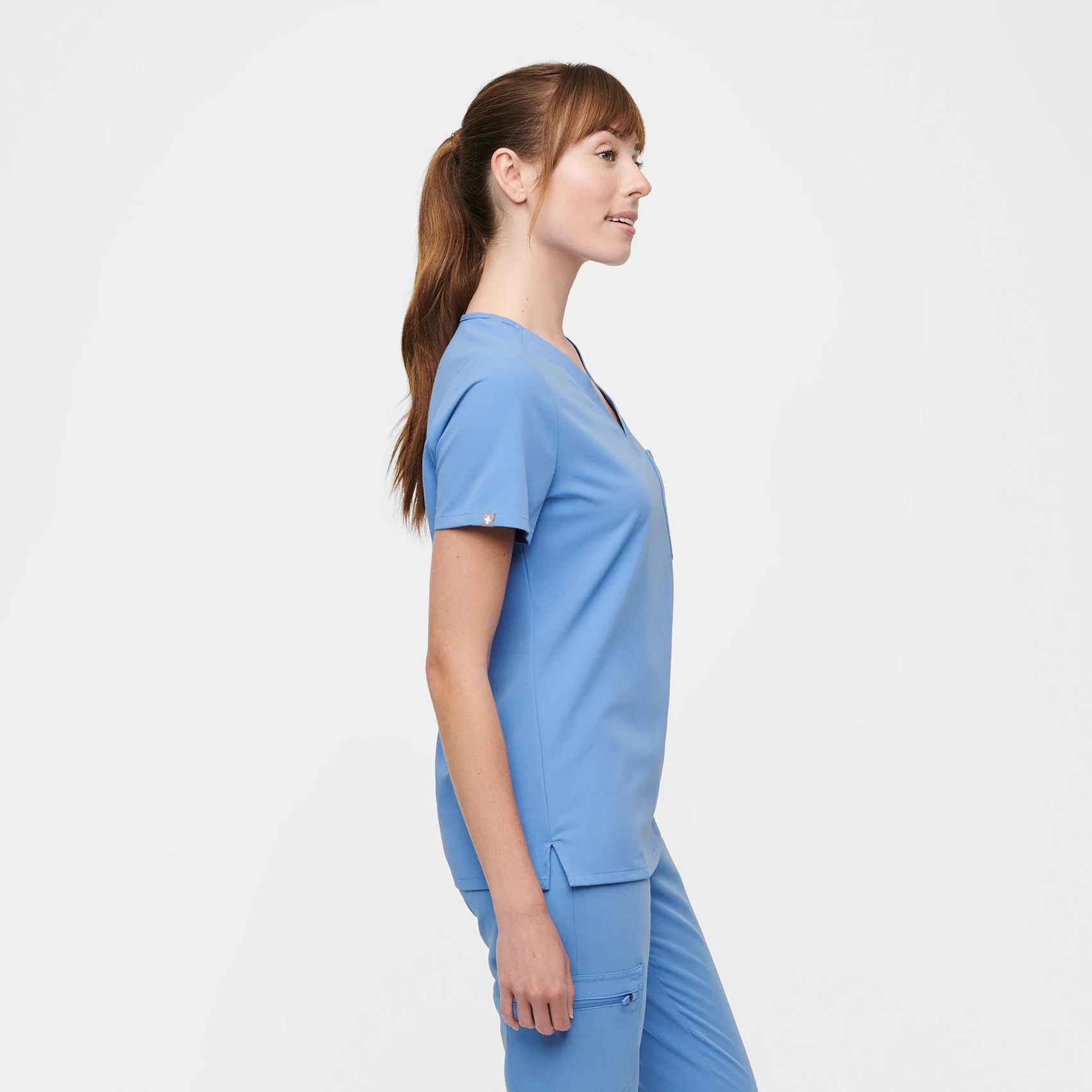 Women's Ceil Blue Catarina™ - One-Pocket Scrub Top - Image 3