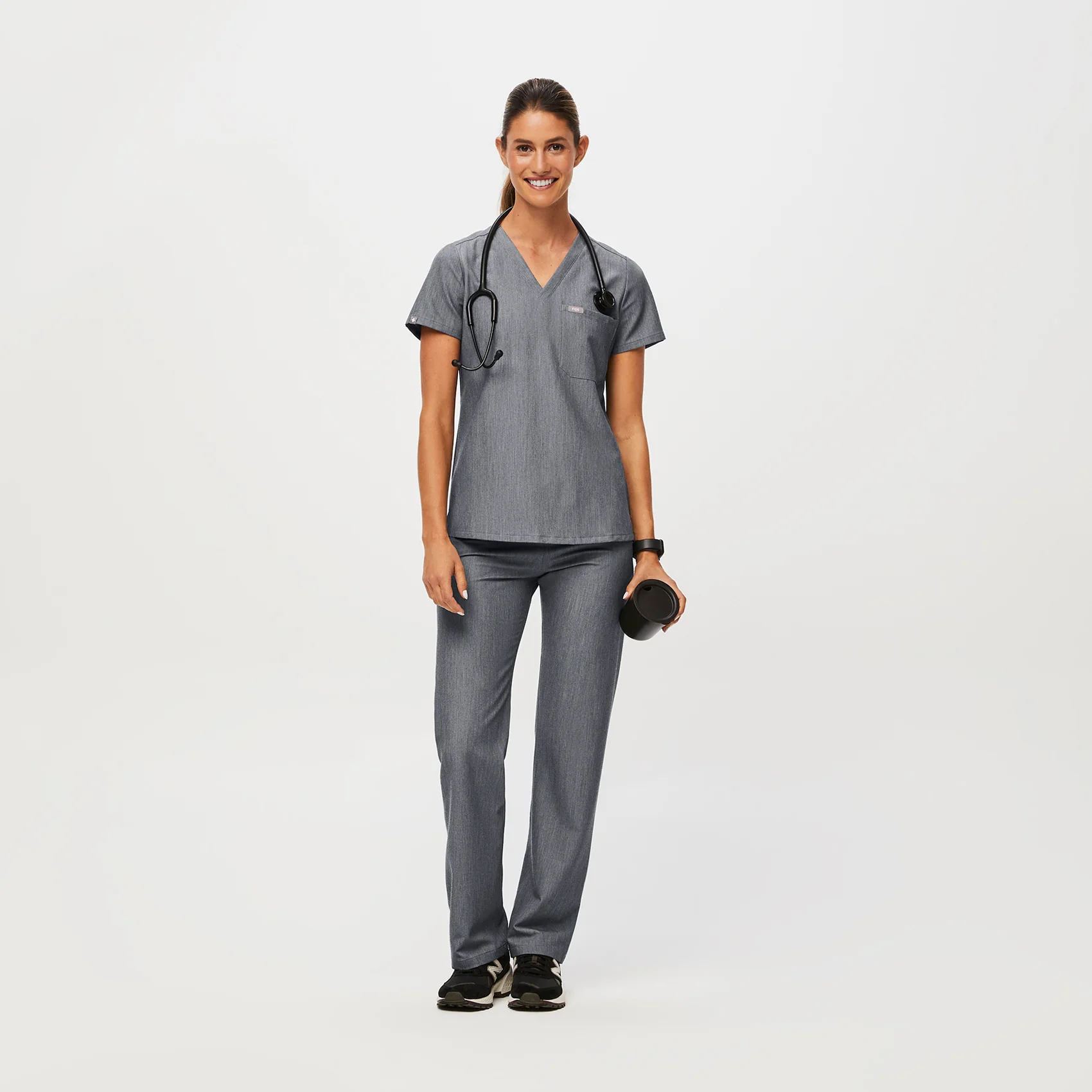 Women's Graphite Catarina™ - One-Pocket Scrub Top - Image 5